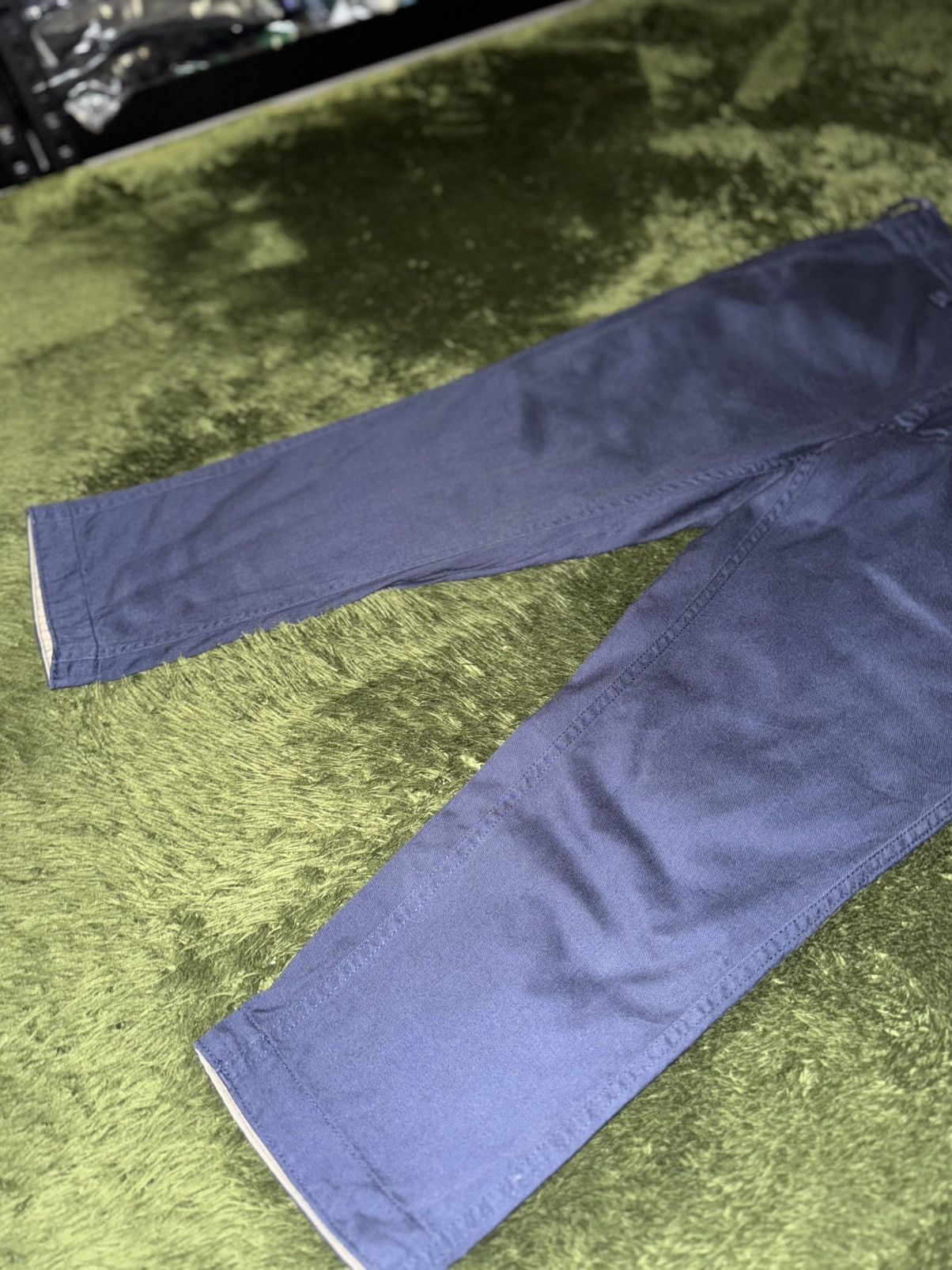 Beams Japan [S] BEAMS Japan Cropped Washed Chino Pants – Navy Size US 30 / EU 46 - 5 Thumbnail