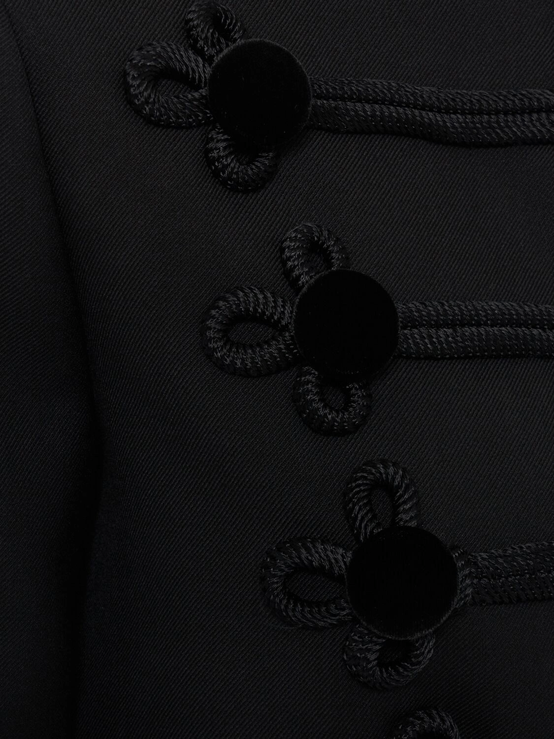 Dolce & Gabbana DOLCE&GABBANA Black Wool/Cotton Jacket New & Authentic Size ONE SIZE - 4 Thumbnail