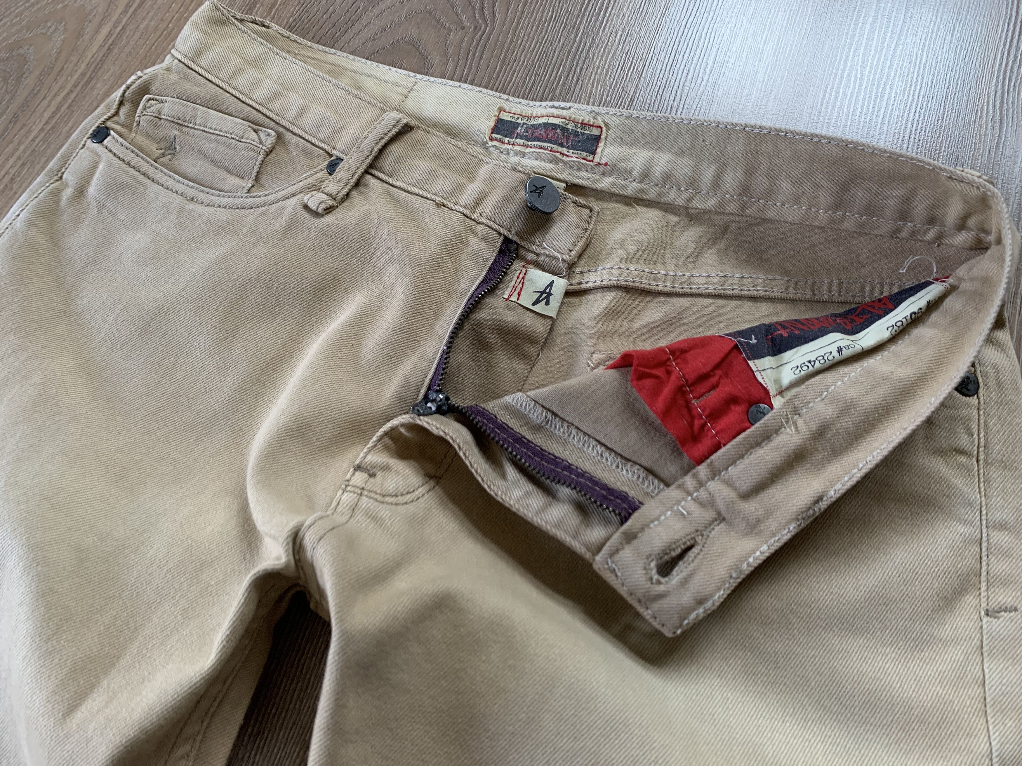 Altamont × Designer Altamont Apparel LTD Beige Distress Jeans Size US 30 / EU 46 - 4 Thumbnail