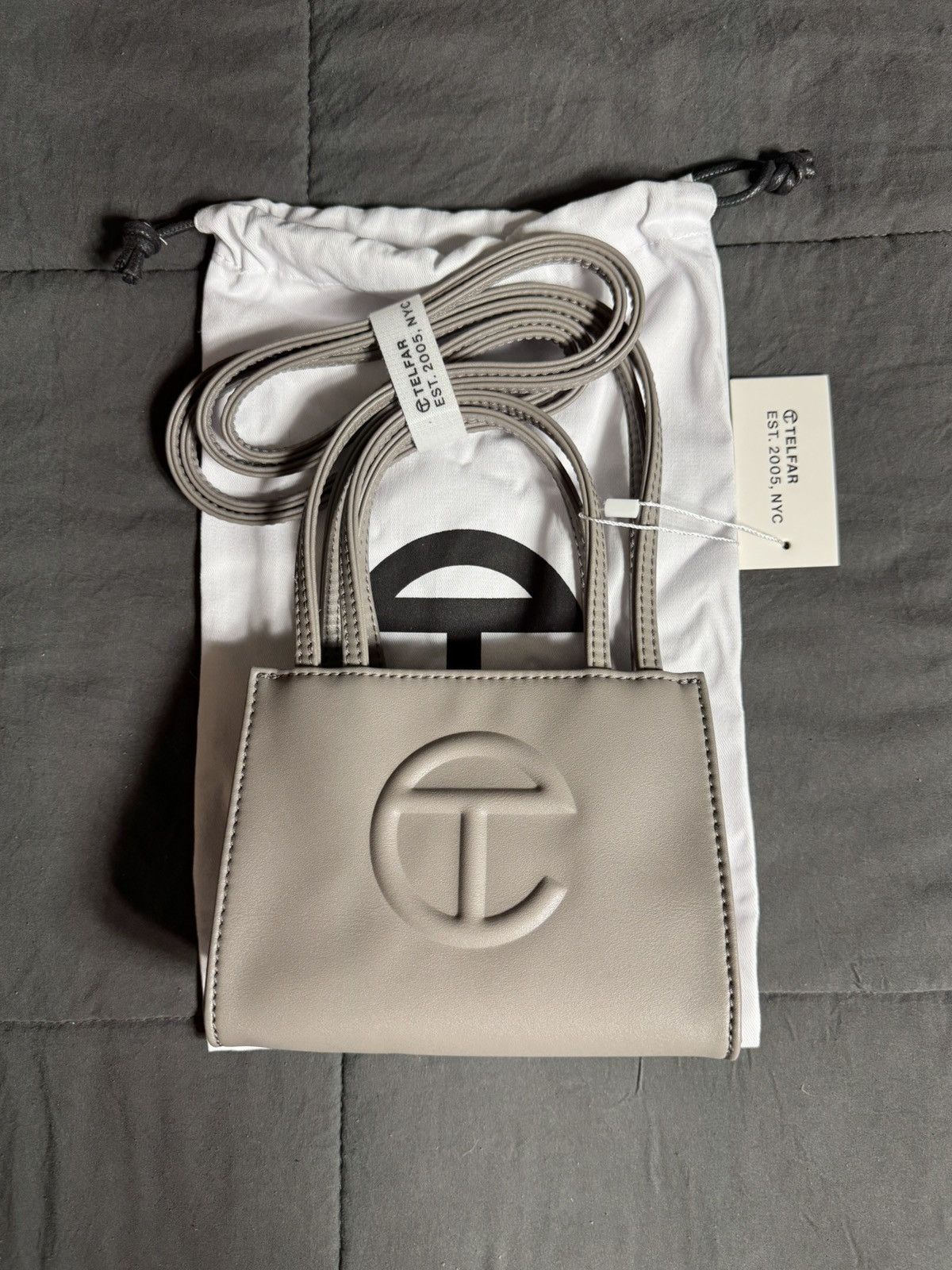 Telfar Telfar Small Grey Shopping Bag | Grailed