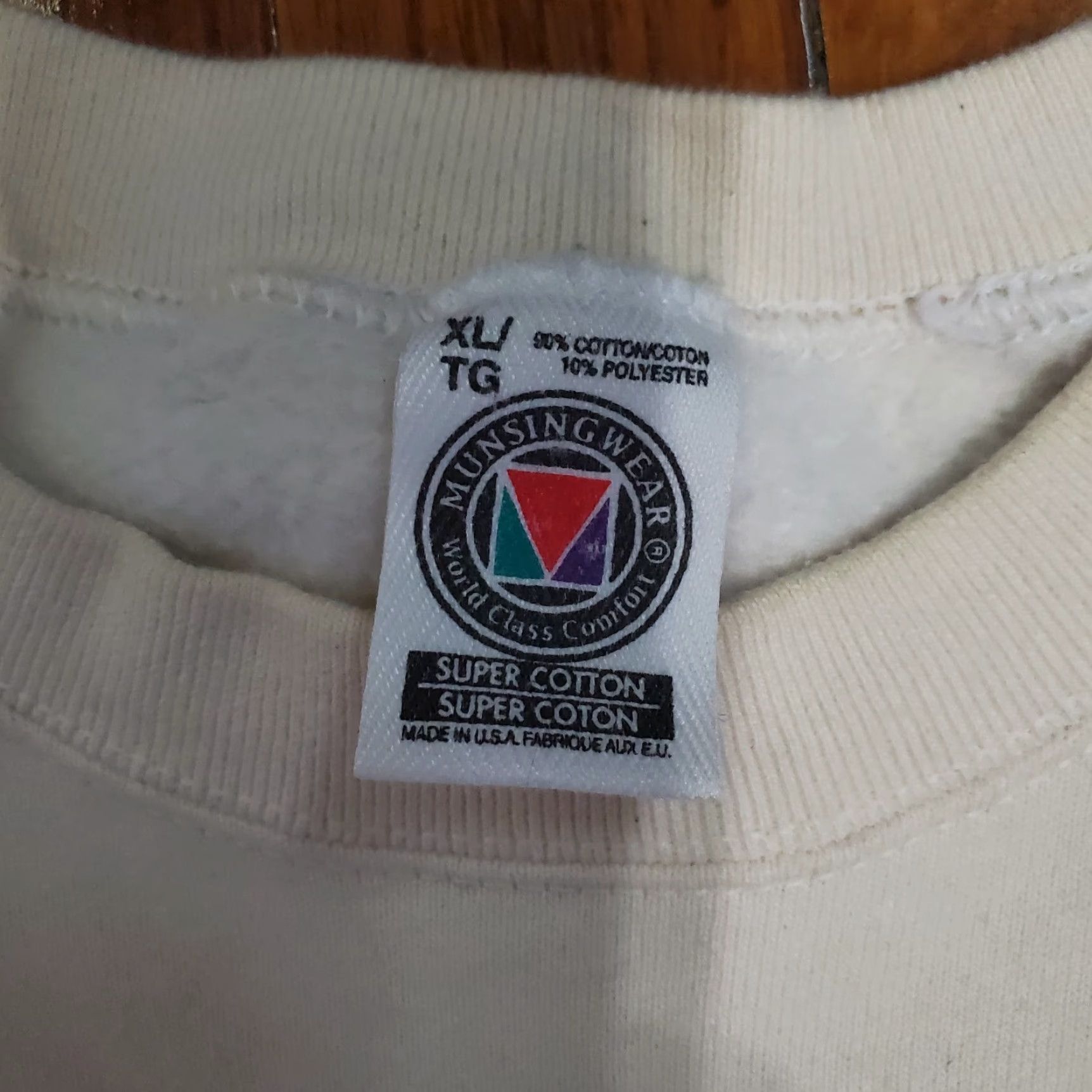 Vintage VINTAGE Pennsylvania Sweatshirt Male XL 80s MunsingWear USA Logo Graphic Print Crew Neck Beige Fleece Pullover Sweatshirt Size US XL / EU 56 / 4 - 7 Thumbnail