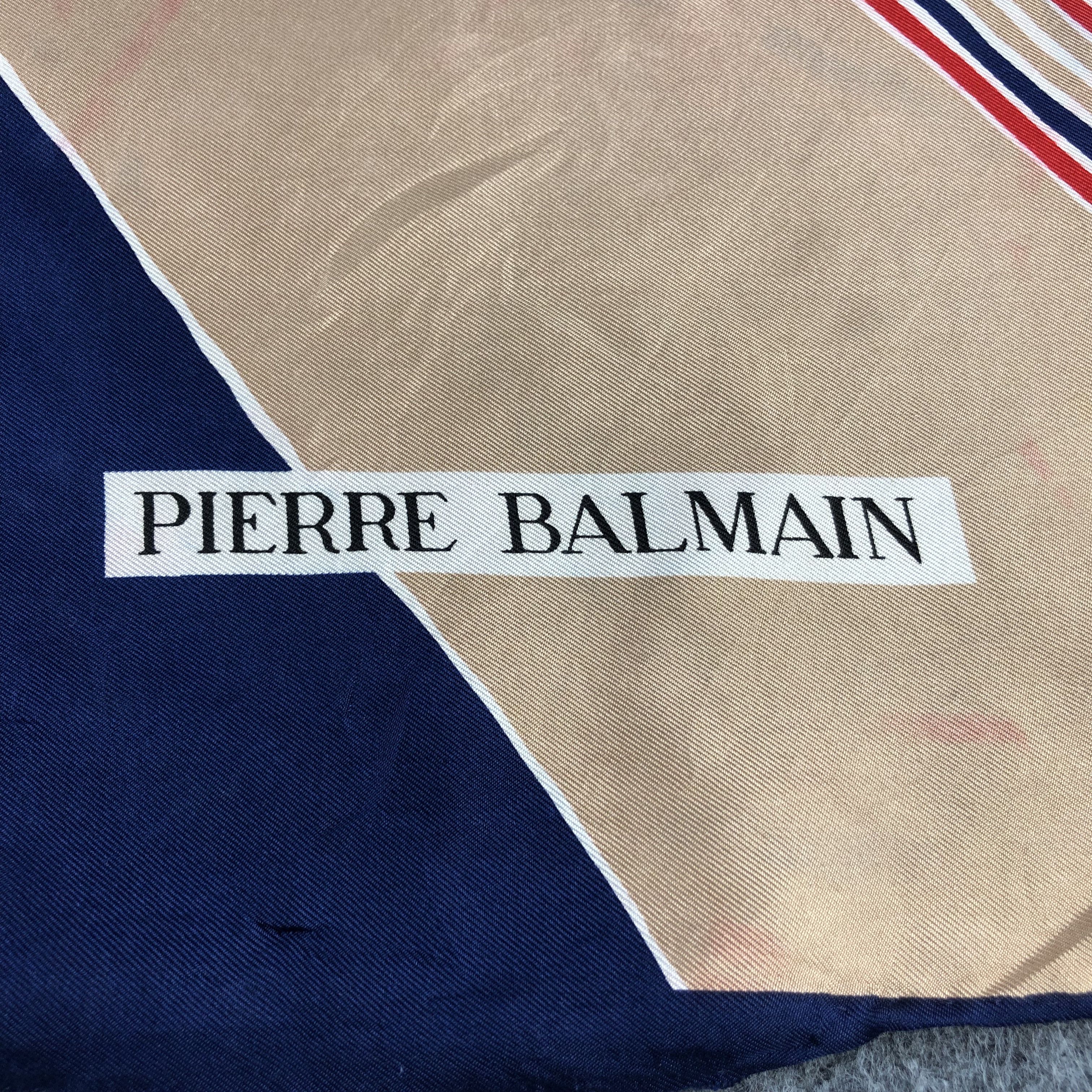 Pierre Balmain Pierre Balmain Abstract Silk Scarf M282 Size ONE SIZE - 3 Thumbnail