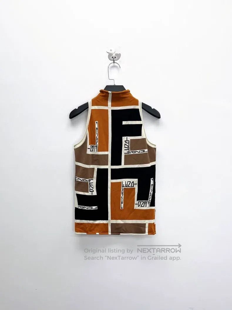 Fendi Fendi Double F Jacquard Printed Signature Letter Logo Geom Size XS / US 0-2 / IT 36-38 - 2 Thumbnail