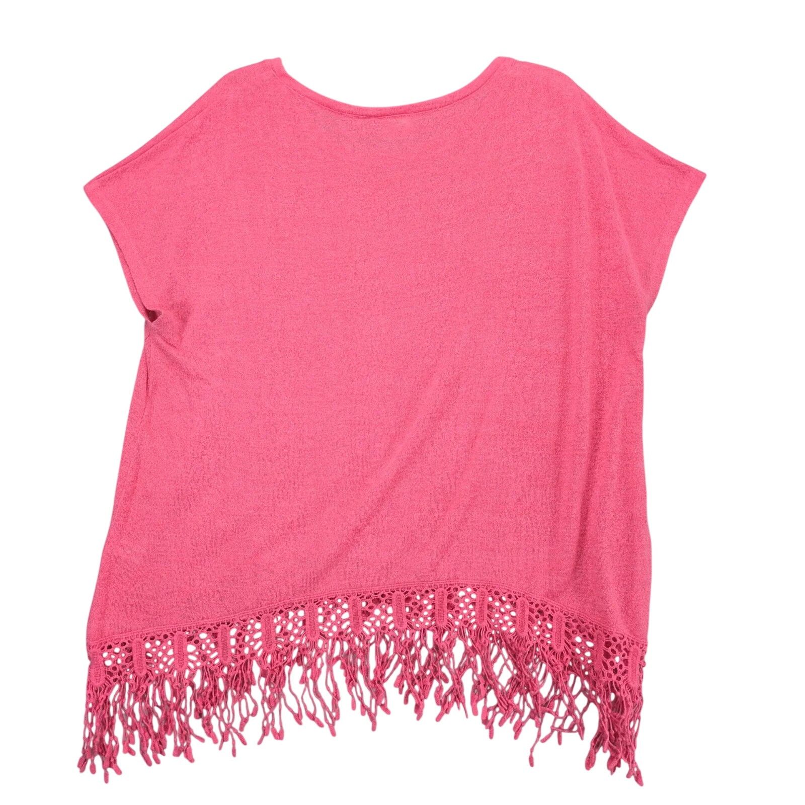 Other Cato Woman Coral Pink Sleeveless Blouse Top Womens 2X Fringe Size XXL / US 16-18 / IT 52-54 - 2 Thumbnail