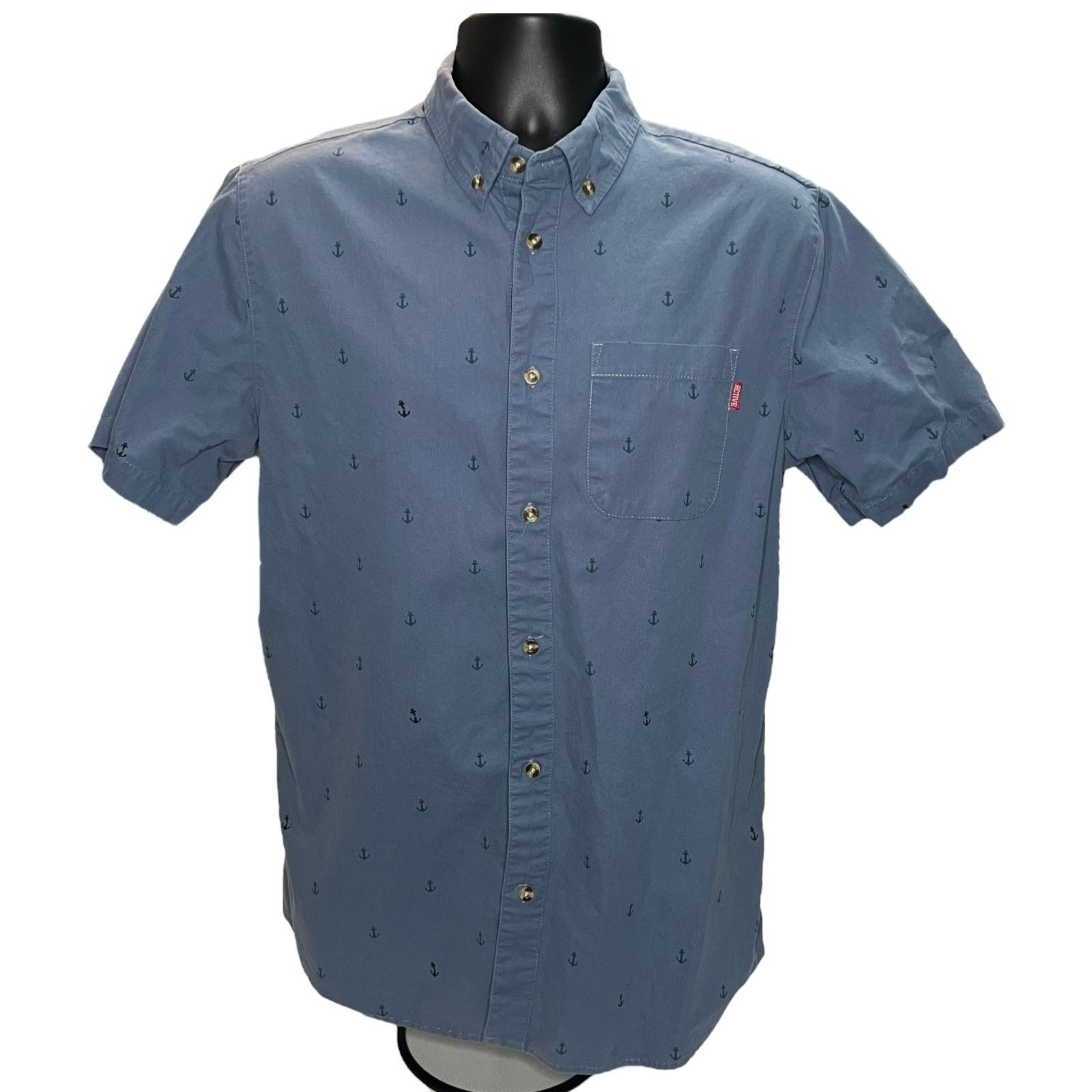 Active Ride Shop Active Ride Shop Men’s Short Sleeve Shirt Gray Button Down Size US L / EU 52-54 / 3 - 1 Thumbnail