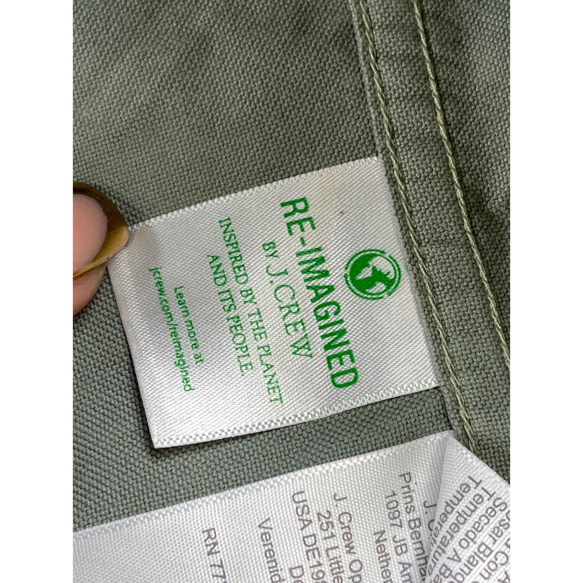 J.Crew J.Crew SKU 7702 Mens Green Slim Untucked Garment Shirt Size Size US L / EU 52-54 / 3 - 4 Thumbnail