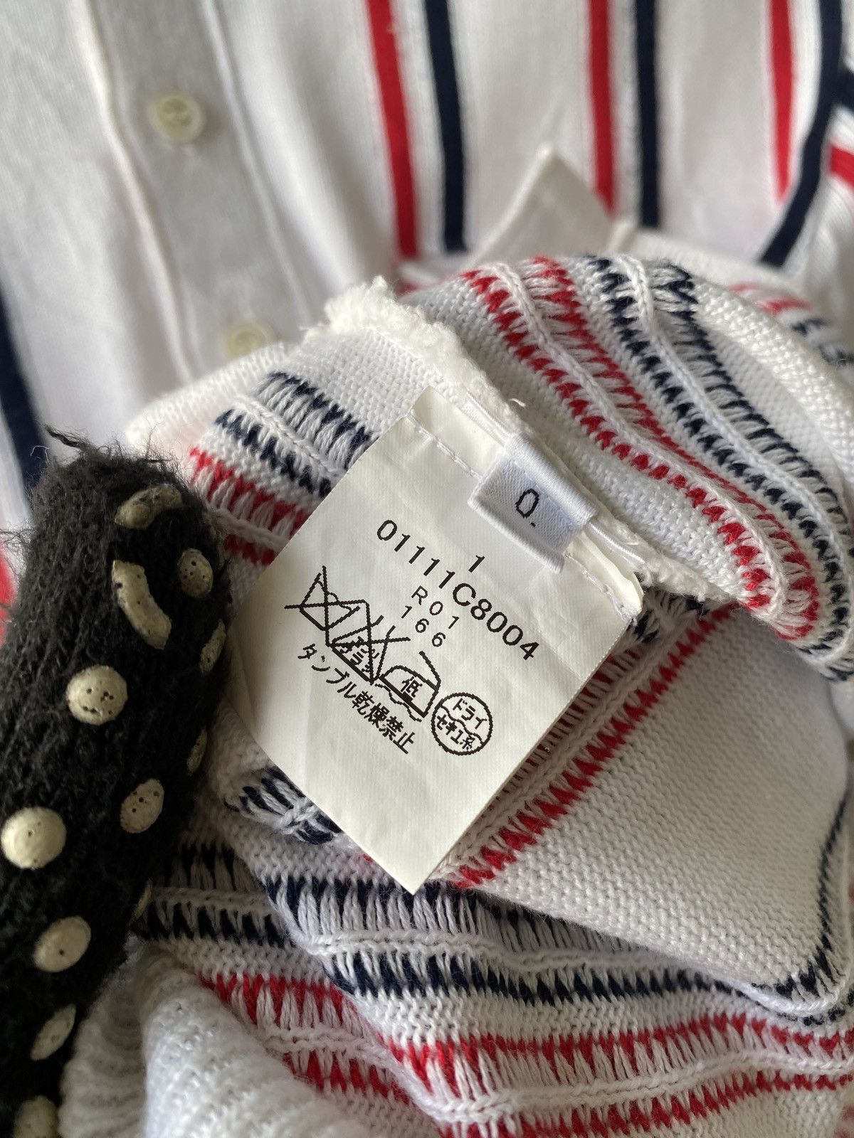 Thom Browne Thom Browne RWB-Stripe Knitted Cotton Polo Shirt Size US XS / EU 42 / 0 - 15 Thumbnail