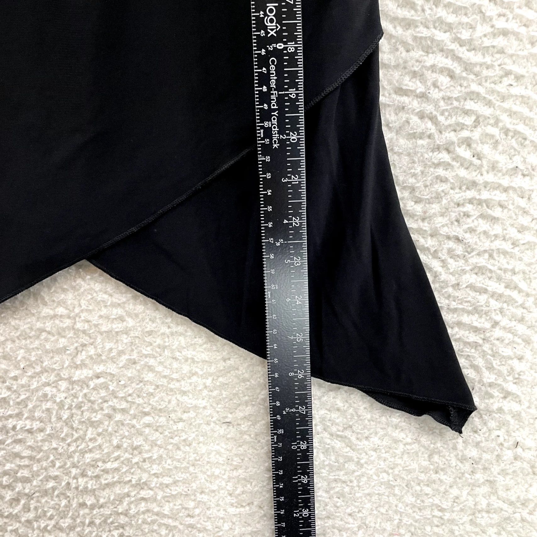 Vintage VINTAGE 90s Y2K Top Shirt XL Black Grunge Slinky Stretch Asymmetrical Fairy Dynamite Ladies/Ladies XL Size XL / US 12-14 / IT 48-50 - 7 Thumbnail
