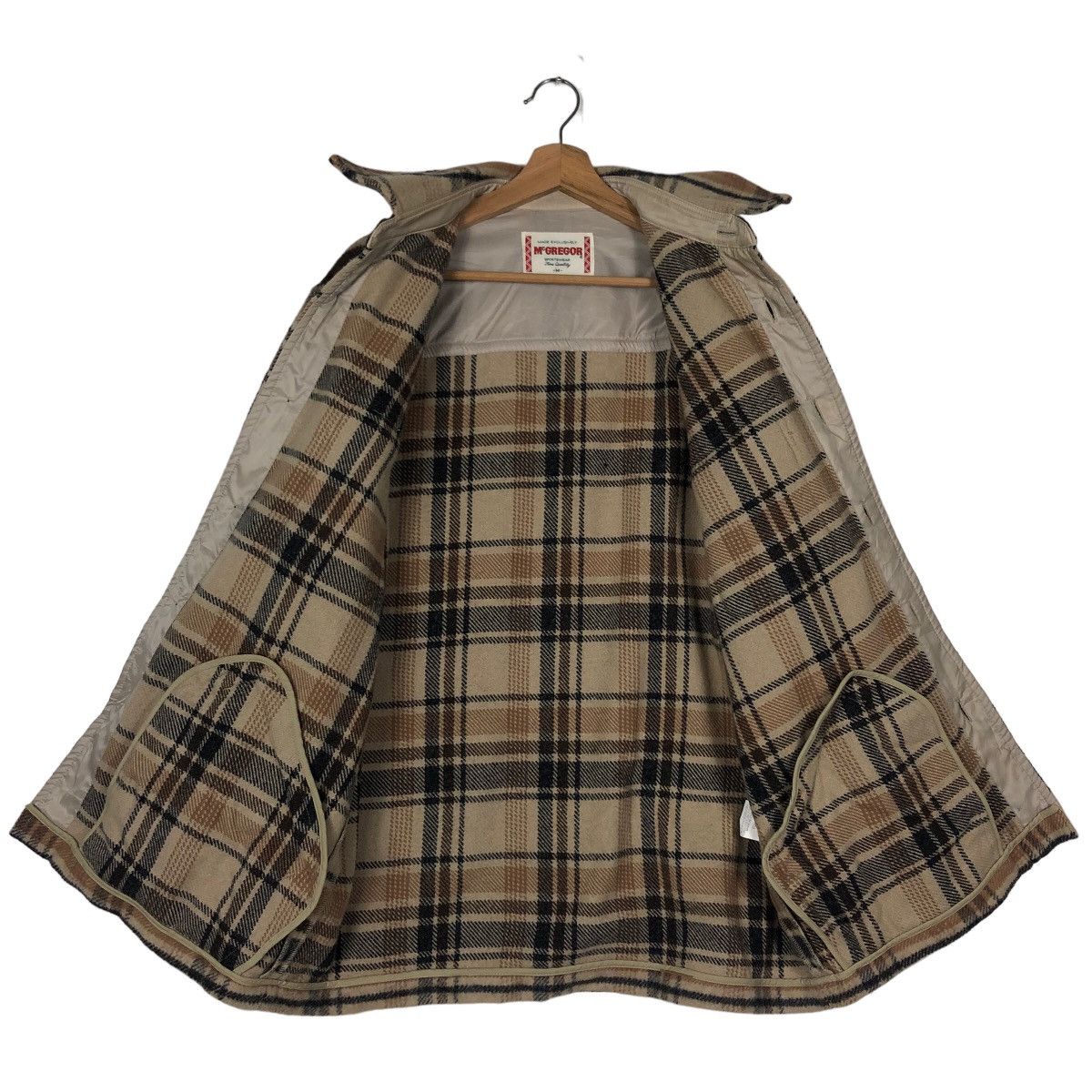 Japanese Brand 🔥90s Vintage Wool Work Jacket Mc Gregor Japan Tartan Design Size US M / EU 48-50 / 2 - 10 Thumbnail