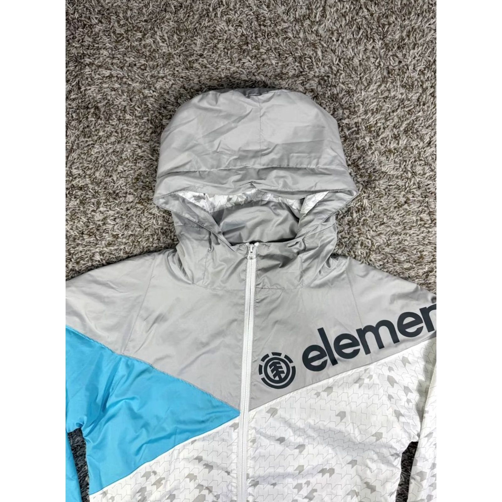 Element Element Colorblock Full Zip Windbreaker Jacket Men's Size Small Blue Nylon Zip Jacket Mens Size US S / EU 44-46 / 1 - 2 Thumbnail