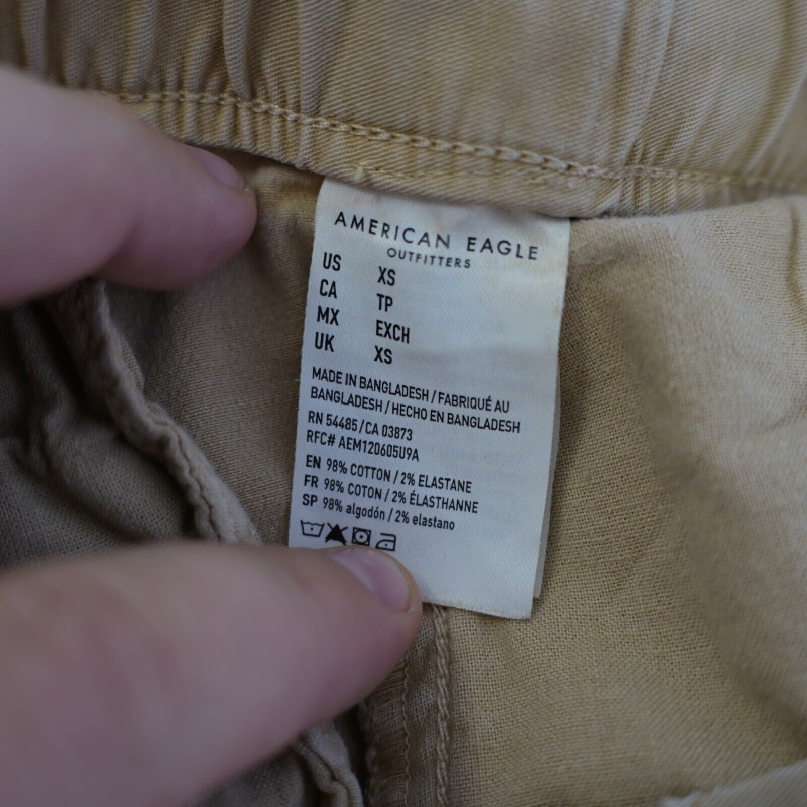 American Eagle Outfitters American Eagle Next Level Flex Tan Jogger Pants XS 29/26 Mid Size US 29 - 8 Thumbnail