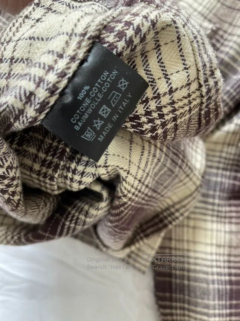 Raf Simons Raf Simons 20 Autumn and Winter Plaid Cotton Flannel Shirt Size US S / EU 44-46 / 1 - 4 Thumbnail