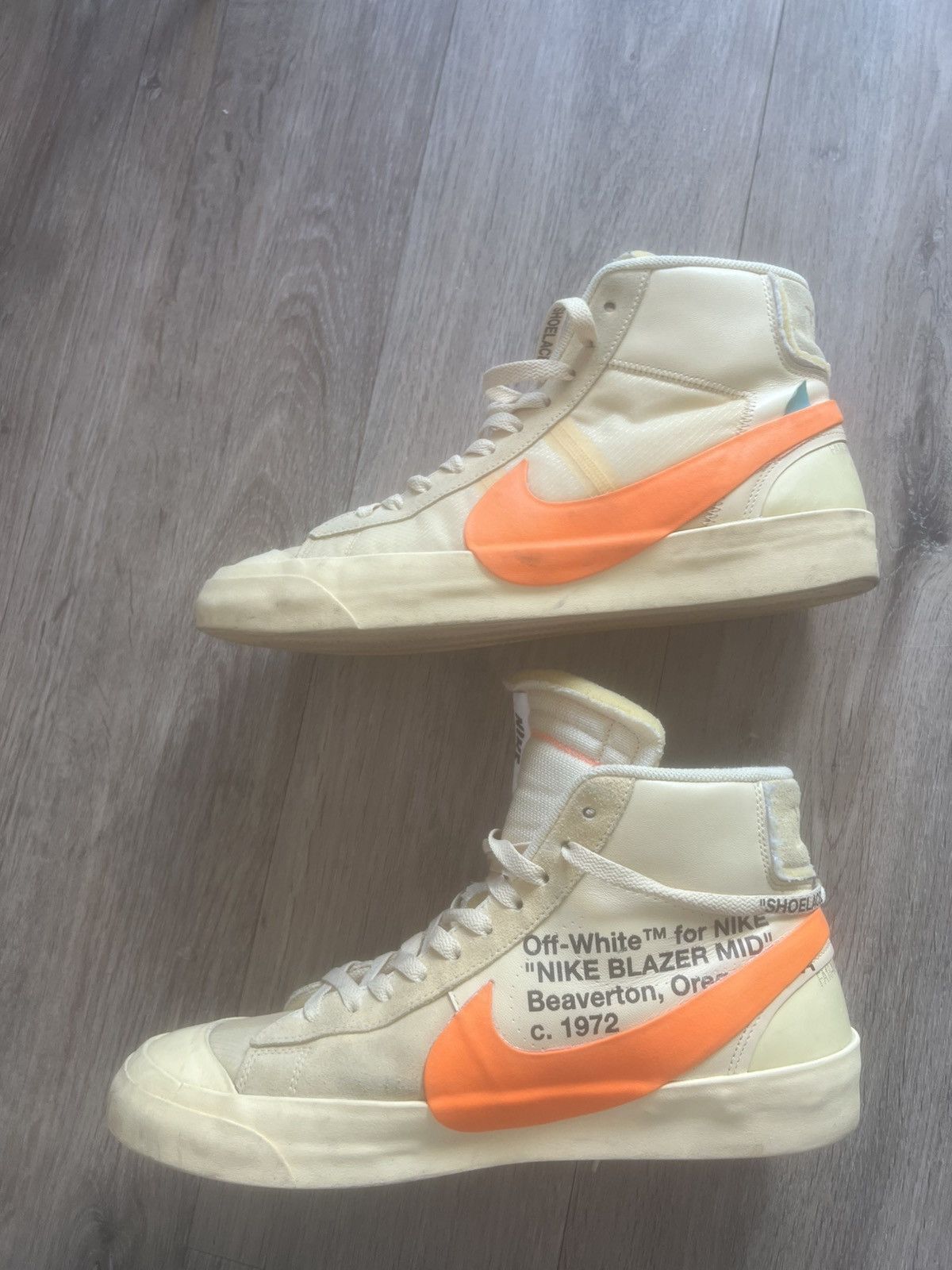 Nike × Off-White OffWhite X Nike Blazer ‘All Hallows Eve’ Size US 12 / EU 45 - 2 Thumbnail
