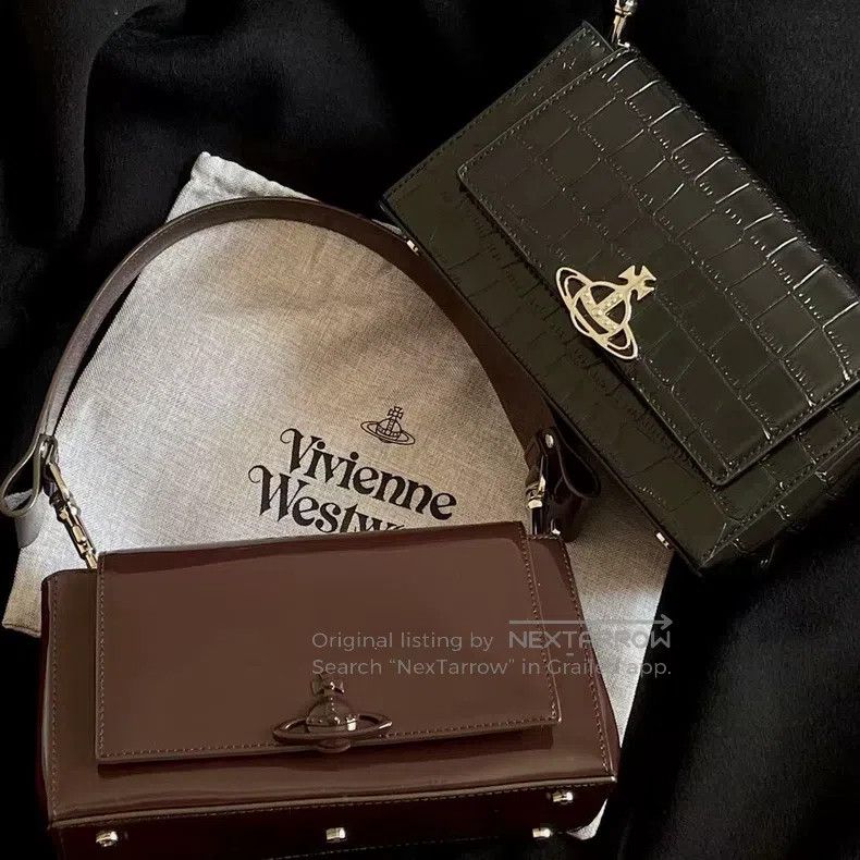 Vivienne Westwood Vivienne Westwood size os Hazel medium leather bag, brown Size ONE SIZE - 9 Thumbnail