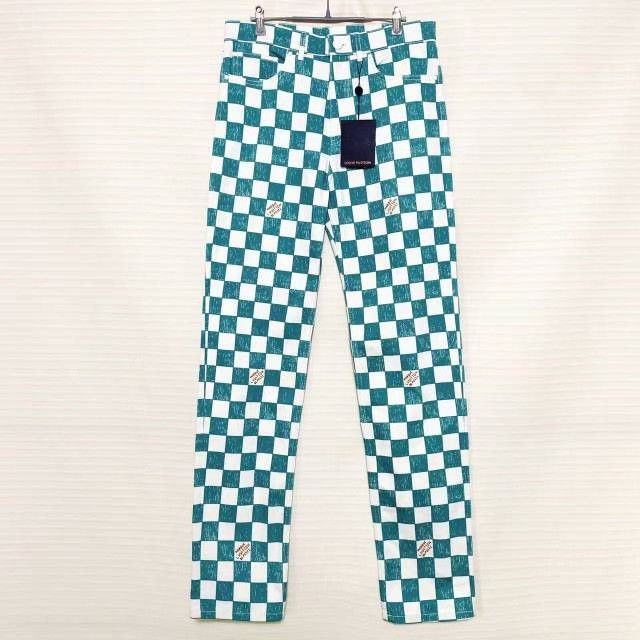 Louis Vuitton Louis Vuitton Checker Denim Straight Pants Size US 30 / EU 46 - 1 Thumbnail