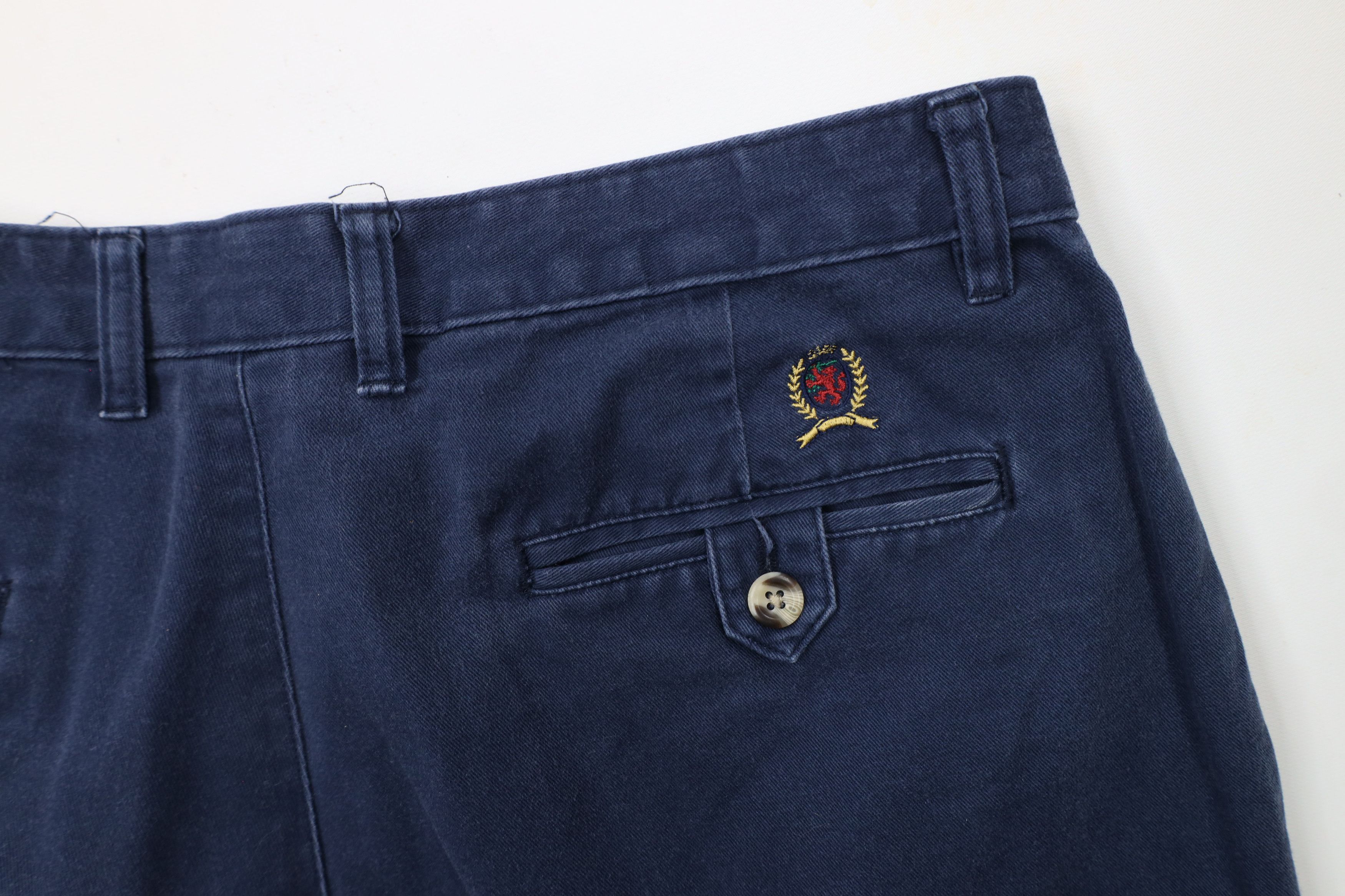 Tommy Hilfiger × Vintage Vintage 90s Tommy Hilfiger Cuffed Wide Leg Chino Pants Size US 34 / EU 50 - 13 Thumbnail