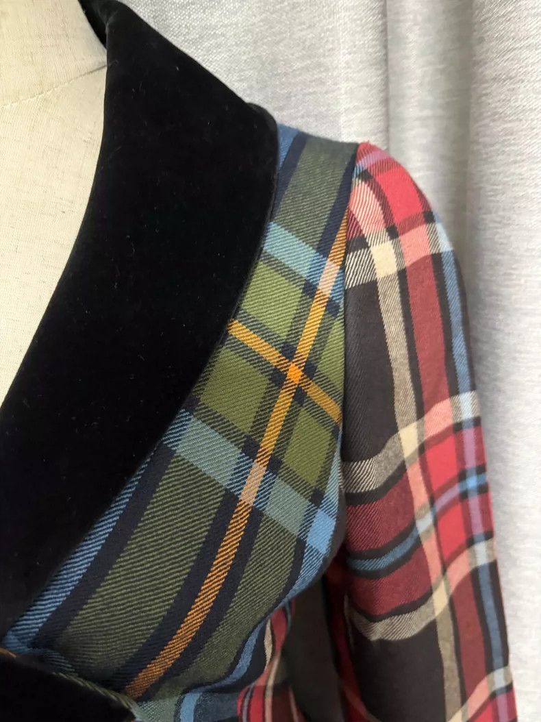 Vivienne Westwood Vivienne Westwood Silk velvet love colored checkered suit Size M / US 6-8 / IT 42-44 - 5 Thumbnail