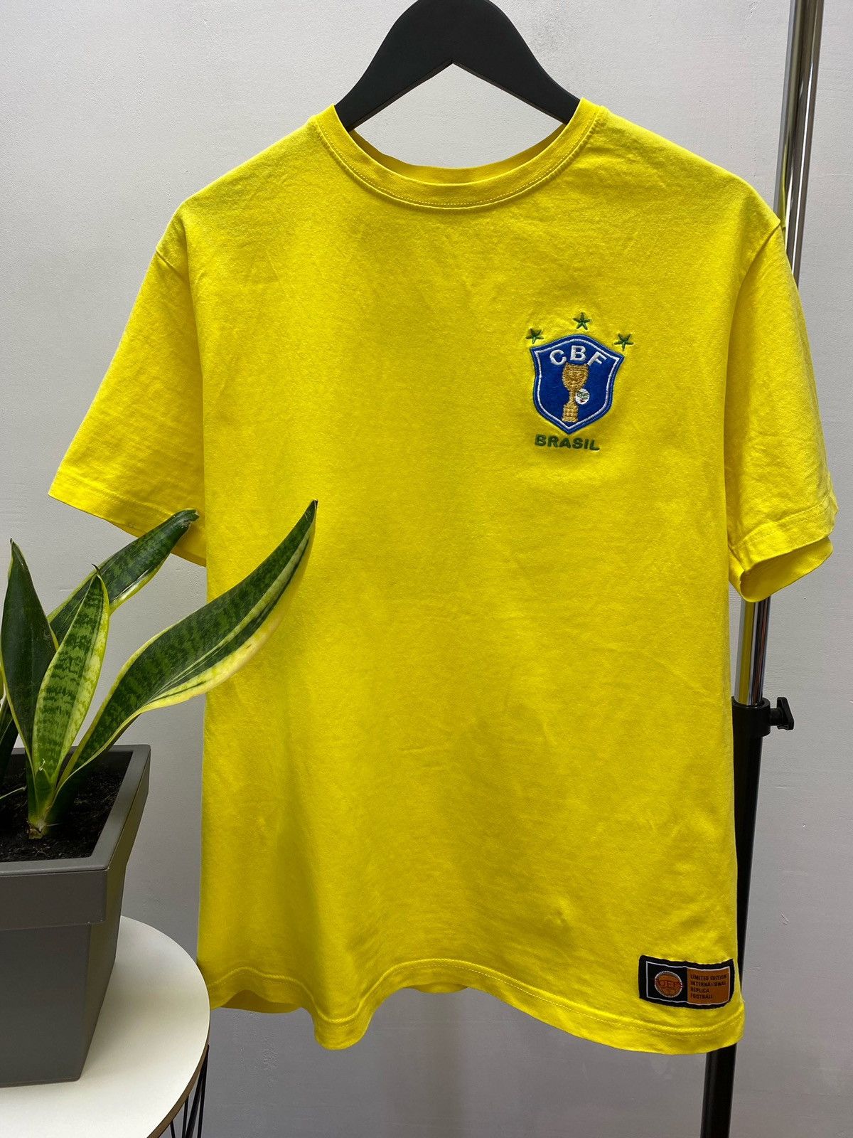 Other × Vintage Brazil 10 Pele Toffs Football Soccer Jersey Retro Remake Size US L / EU 52-54 / 3 - 20 Thumbnail