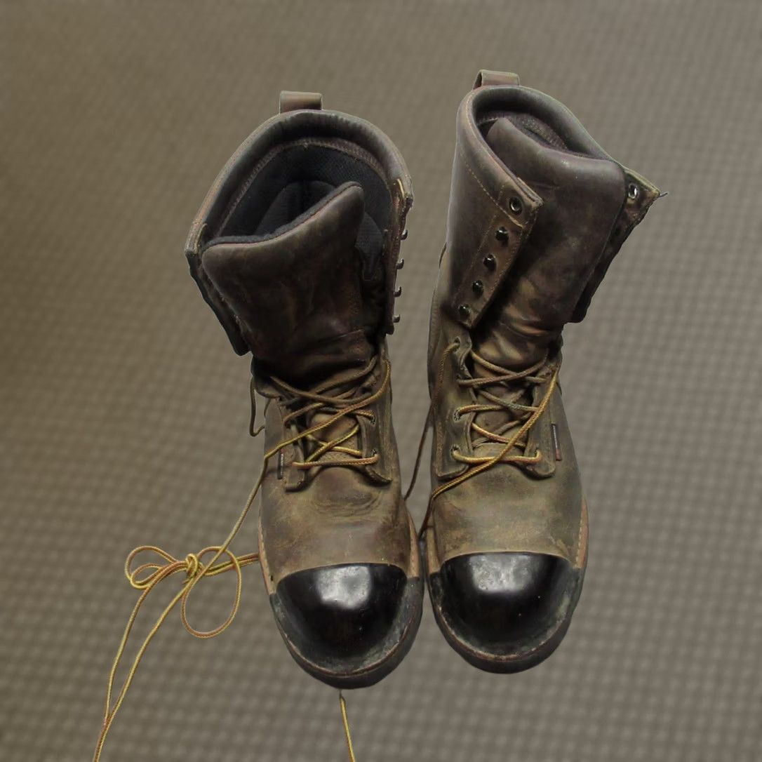 VINTAGE Red Wing Boots Men 8D Brown Logger Max Safety Toe  display picture 2