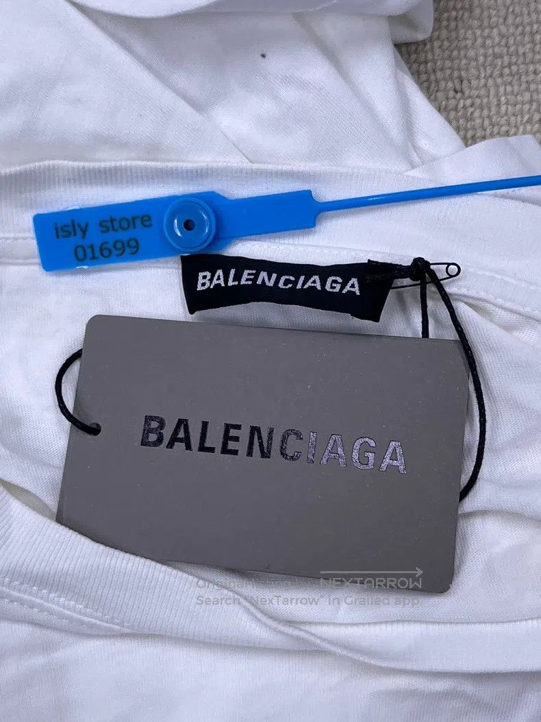 Balenciaga Balenciaga Slogan Logo Short Sleeve Size US XS / EU 42 / 0 - 4 Thumbnail