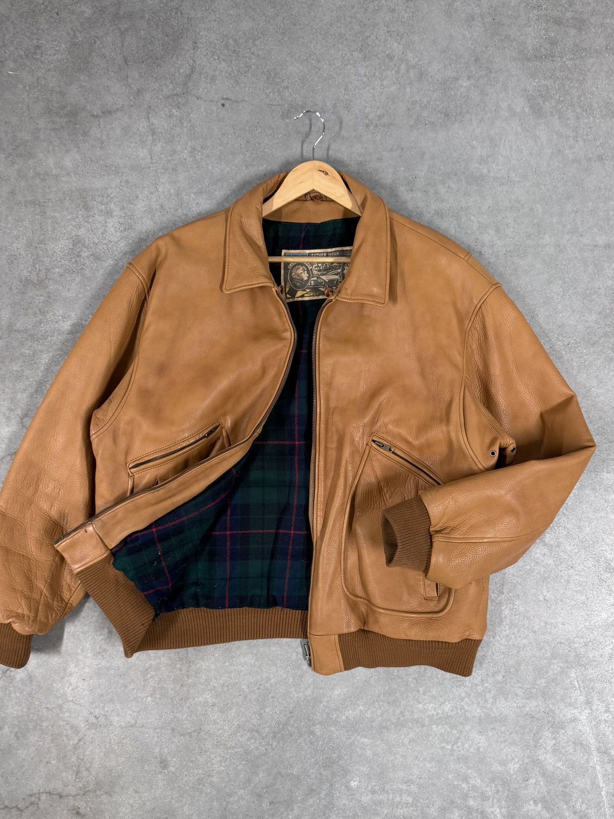 Vintage Rare Herrford leather jacket 80s Claude Boucher&Maryse Hilsz Size US XL / EU 56 / 4 - 9 Thumbnail