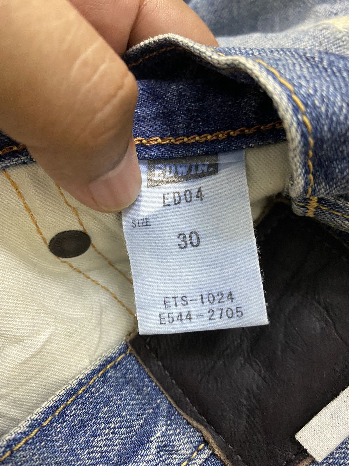 Edwin × Kapital EDWIN BLACK LABEL DISTRESS DESIGN GRUNGE STYLE Size US 30 / EU 46 - 8 Thumbnail