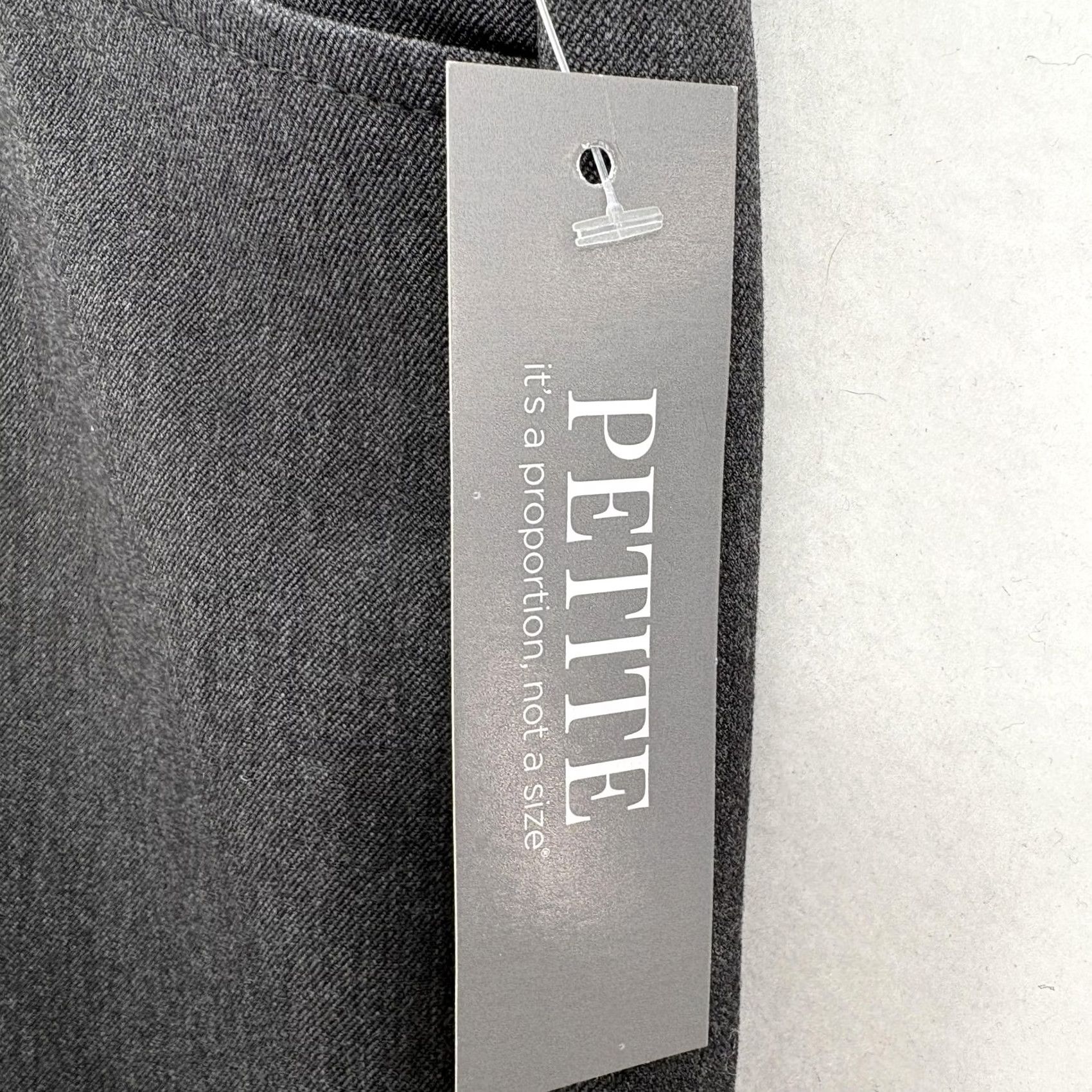Vintage Christopher & Banks Downtown Dress Pants Womens 10P Gray Modern Fit Trouser NWT Size 32" / US 10 / IT 46 - 3 Thumbnail