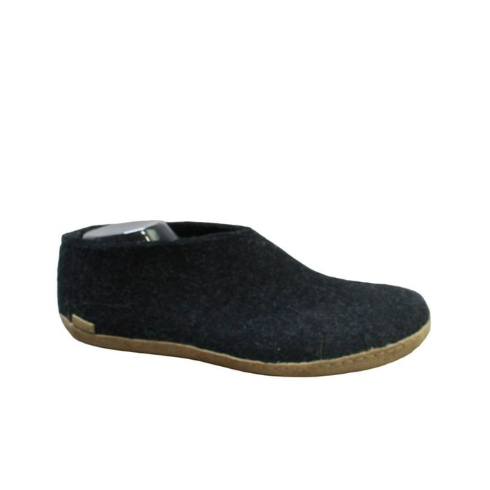Glerups Glerups Mens Wool Round Toe Flexible Comfort Clog Slippers
