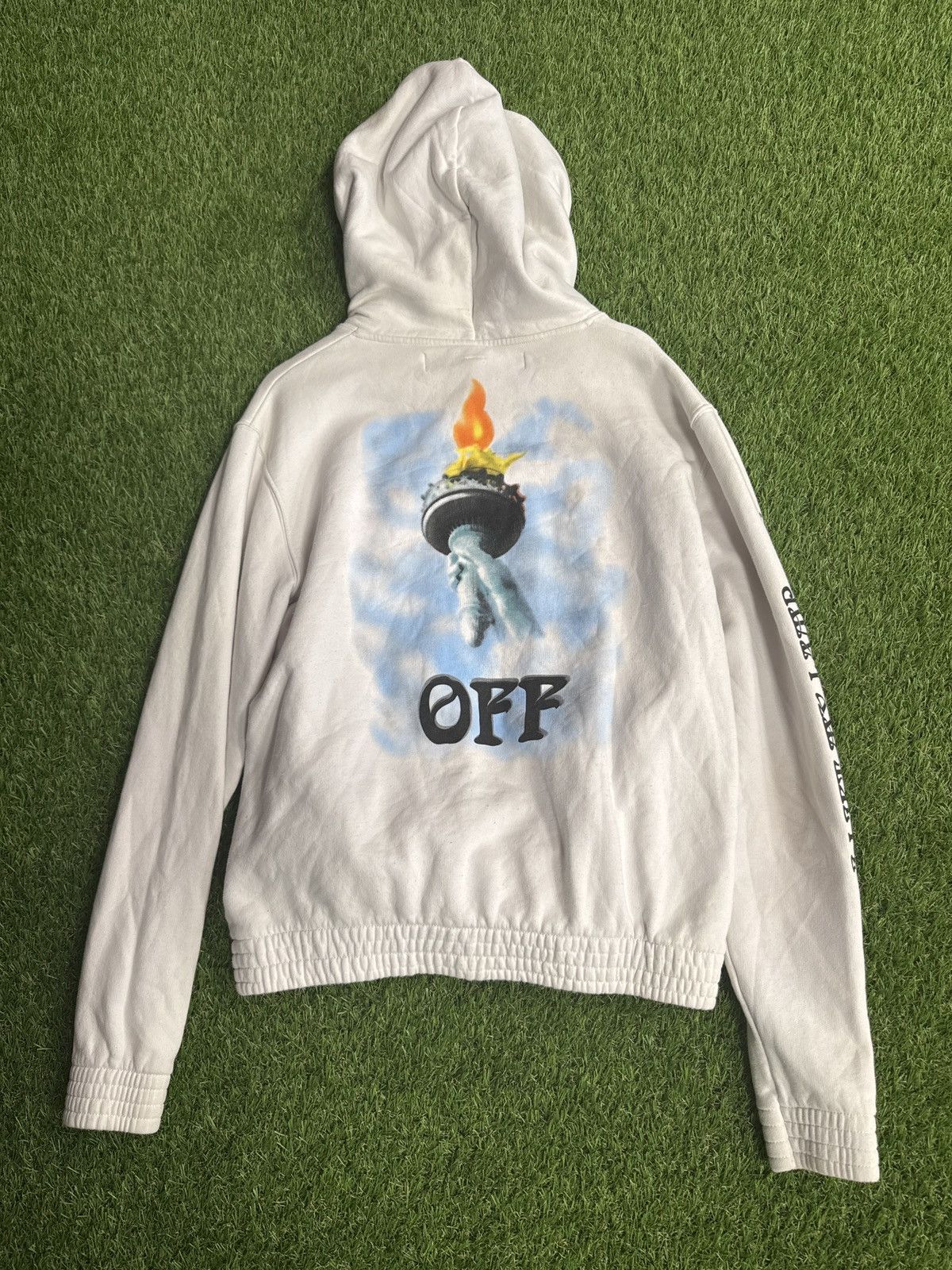 Off-White OFF-WHITE STATUE OF LIBERTY HOODIE Size US L / EU 52-54 / 3 - 2 Thumbnail