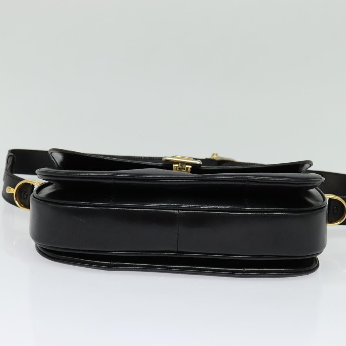 Celine CELINE Shoulder Bag Leather Black Gold Size ONE SIZE - 9 Thumbnail