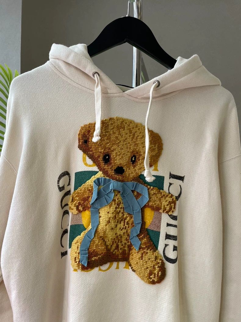 Gucci GucciTeddy bear printed hooded sweatshirt 2503-Nextarrow Size US XS / EU 42 / 0 - 4 Thumbnail