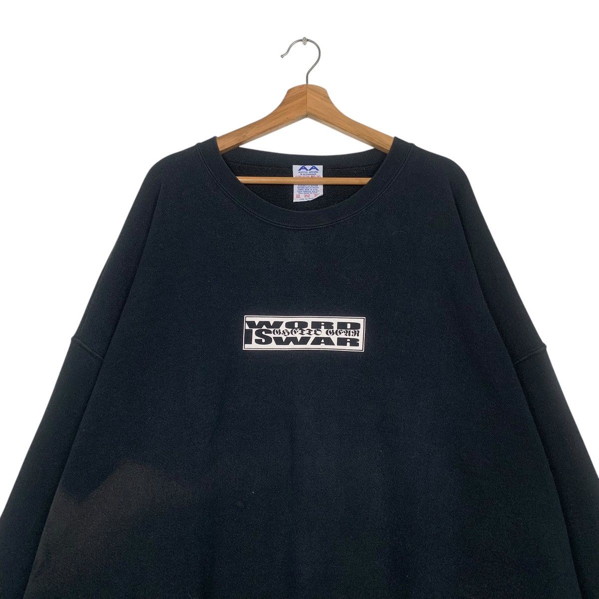 Alstyle Vintage Word Is War Crewneck Sweatshirt Size US XXL / EU 58 / 5 - 3 Thumbnail