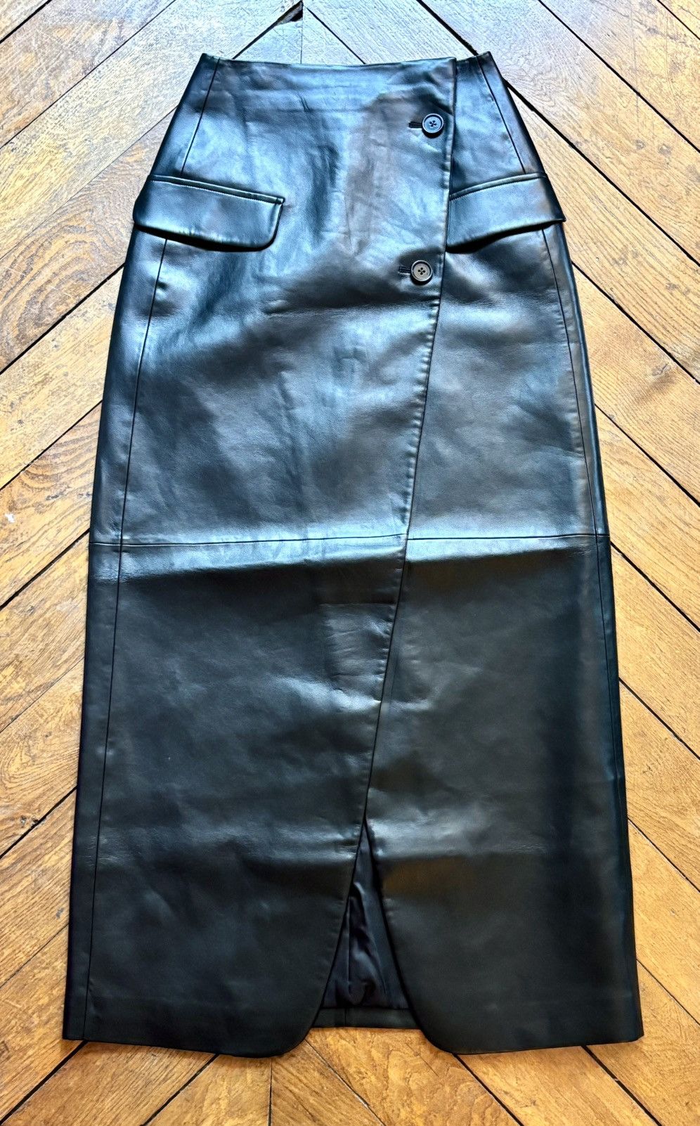Other The Frankie Shop vegan-leather skirt size XS New Size 25" / US 0 / IT 36 - 17 Thumbnail