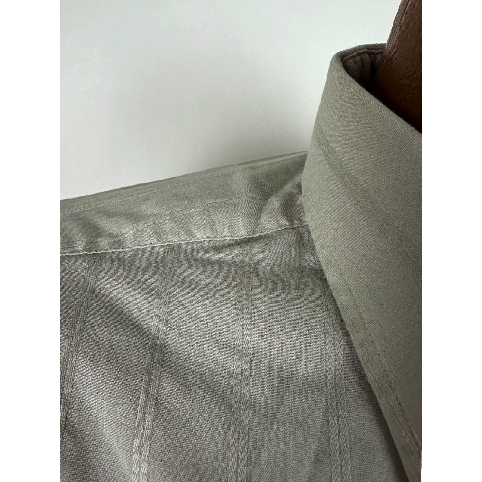 Vintage VINTAGE Damon Shirt XL 80s Button-Up Long Sleeve Gray Cotton Polyester Slim Casual Business 80s Retro Mens Button-Up Damon's Shirt Size US XL / EU 56 / 4 - 4 Thumbnail