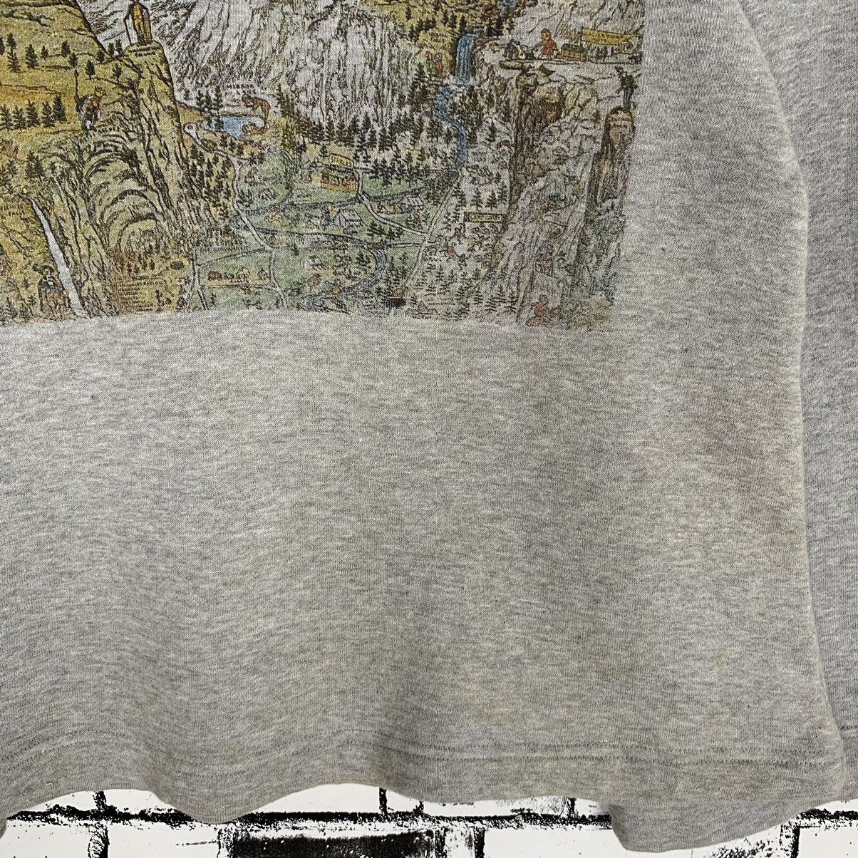 Vintage Vintage Graphic Art Design Hulf Zip Sweatshirt Size S / US 4 / IT 40 - 4 Thumbnail