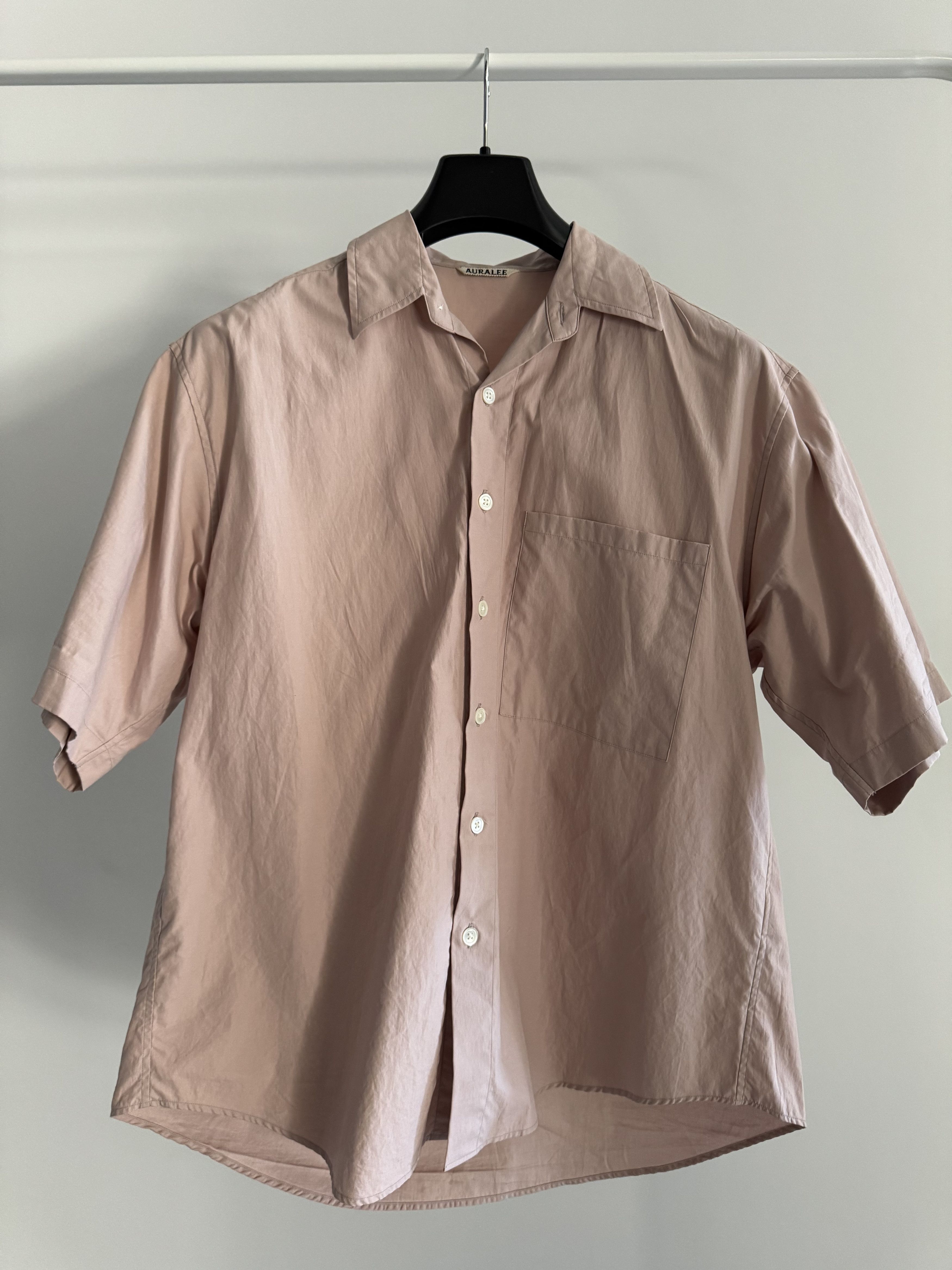 Auralee AURALEE BOTANICAL DYED SELVEDGE DENIM SHIRT NATURAL