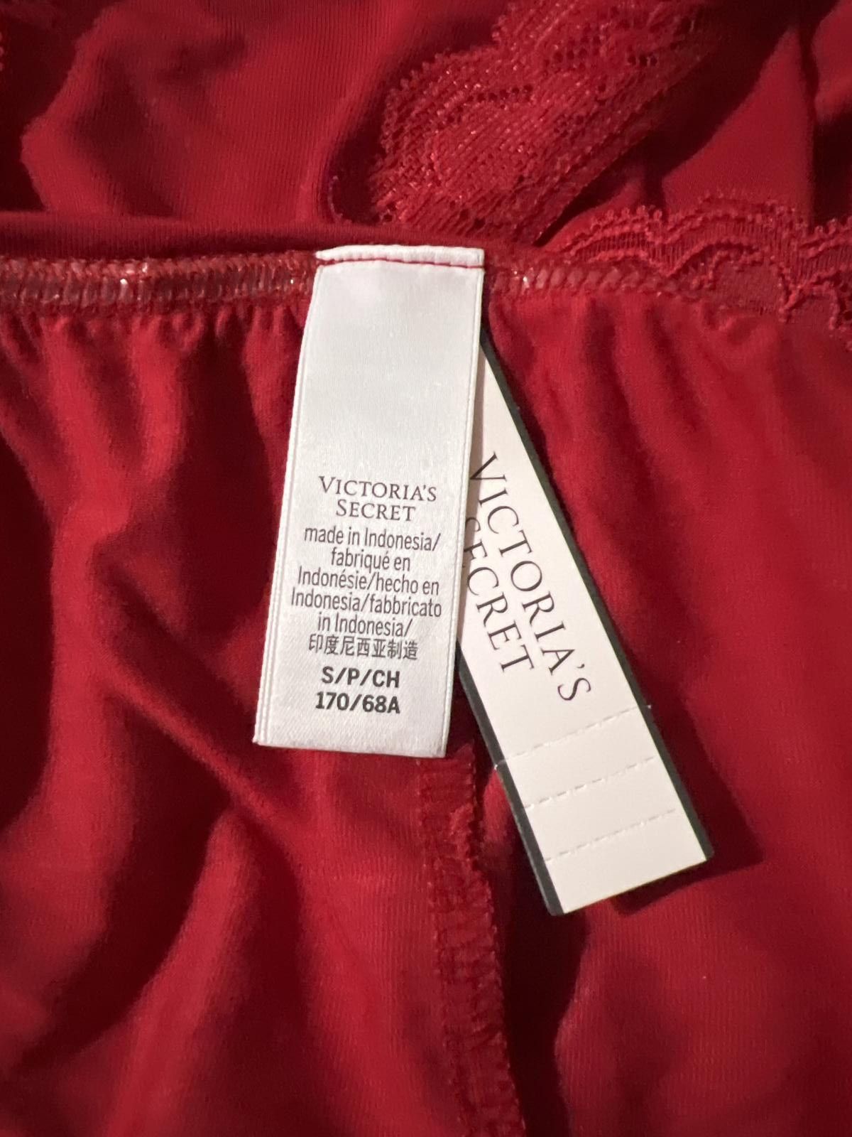Other Victorias Secret Red Lace Trim Sleep Shorts Small Size ONE SIZE - 5 Thumbnail