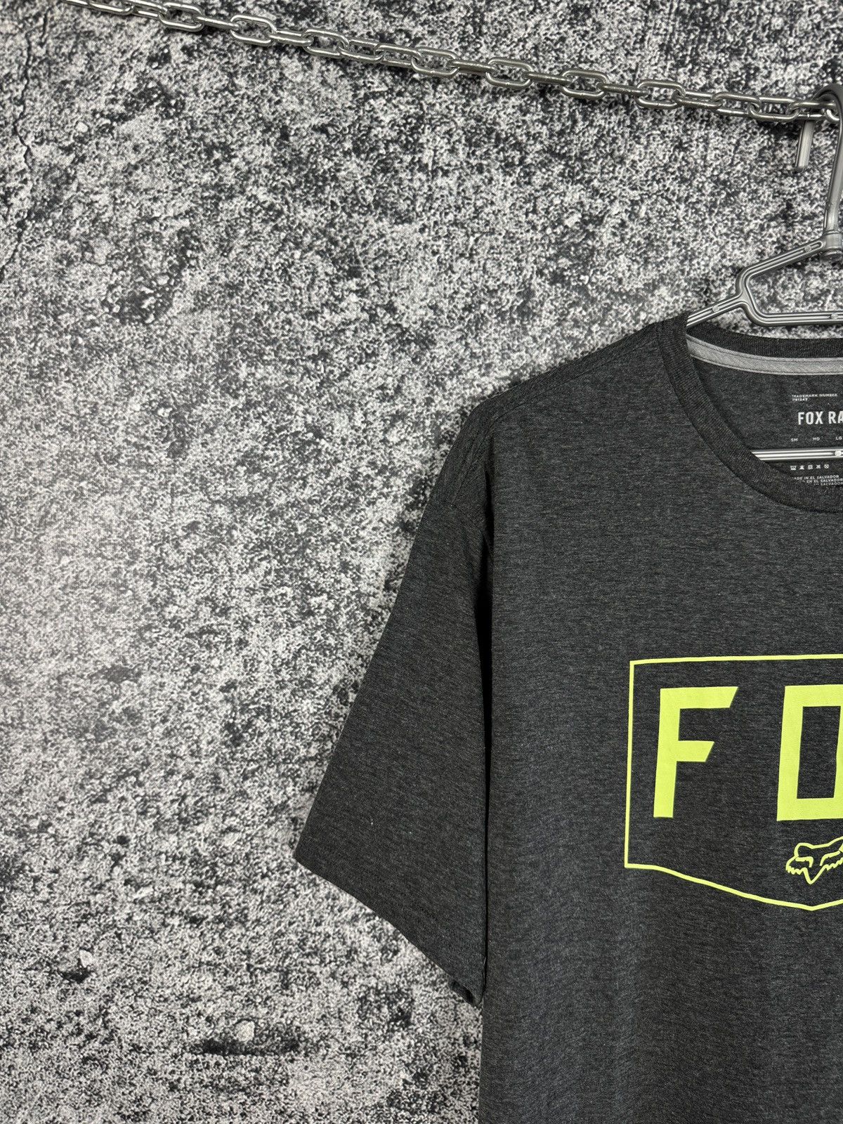 Fox Racing Men’s FOX Racing Short Sleeve Gray T-Shirt Big Logo Size XL Size US XL / EU 56 / 4 - 3 Thumbnail