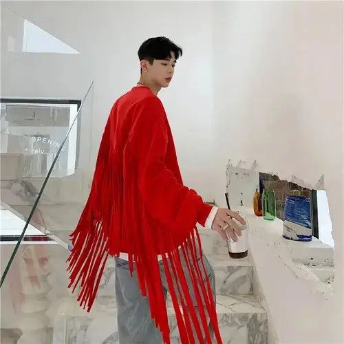 Aran Isles Knitwear Vintage Streetwear tassel long sleeve sweater Size US L / EU 52-54 / 3 - 2 Thumbnail