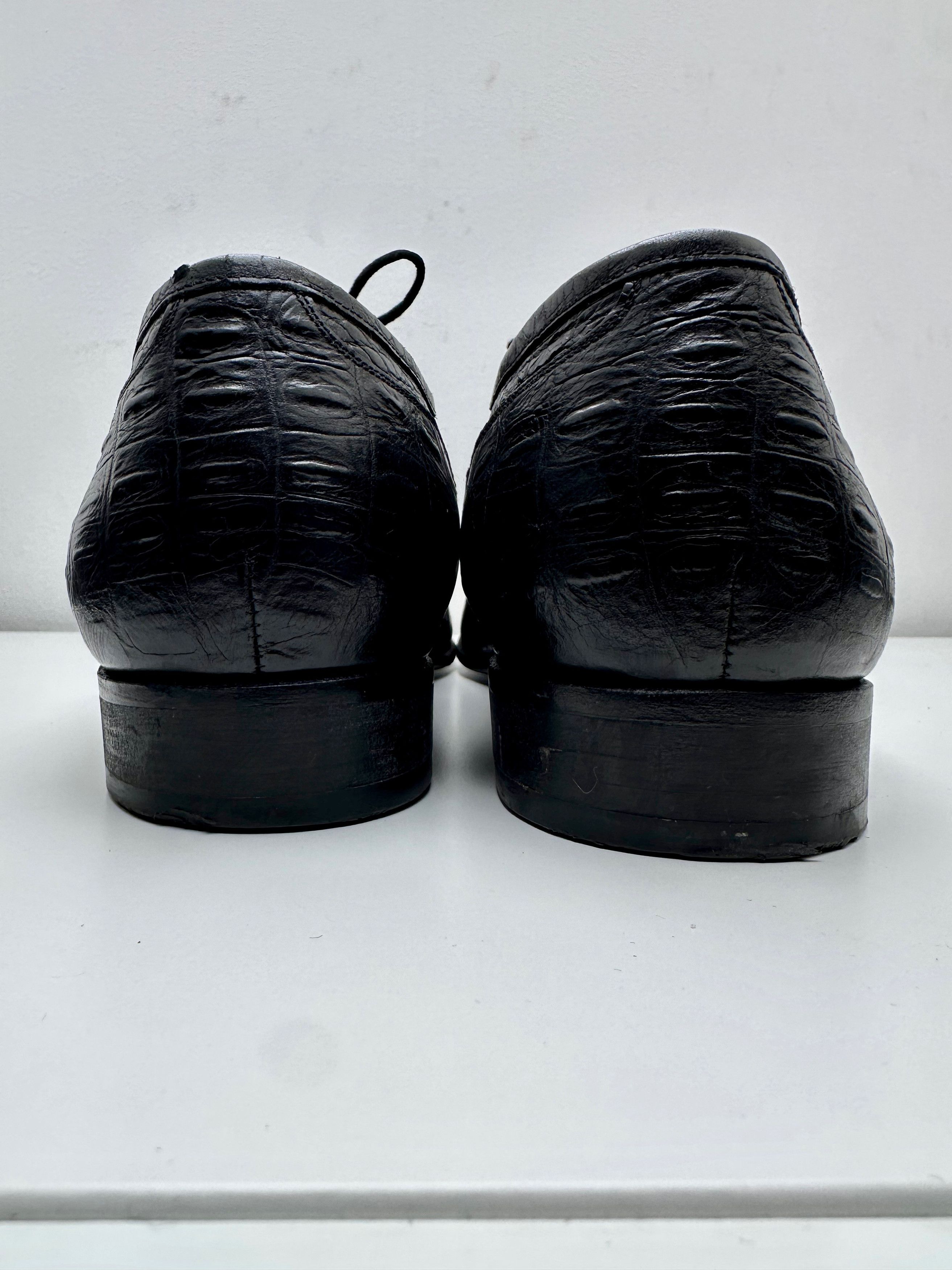 Zilli FREE TARIFF Zilli Black Dress Crocodile Leather Formal Shoes Size US 9 / EU 42 - 16 Thumbnail
