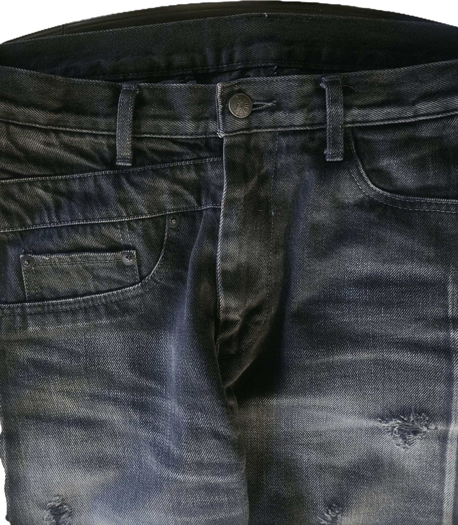 Maison MIHARA YASUHIRO MMY distressed slim jeans 34x34 Size US 34 / EU 50 - 3 Thumbnail