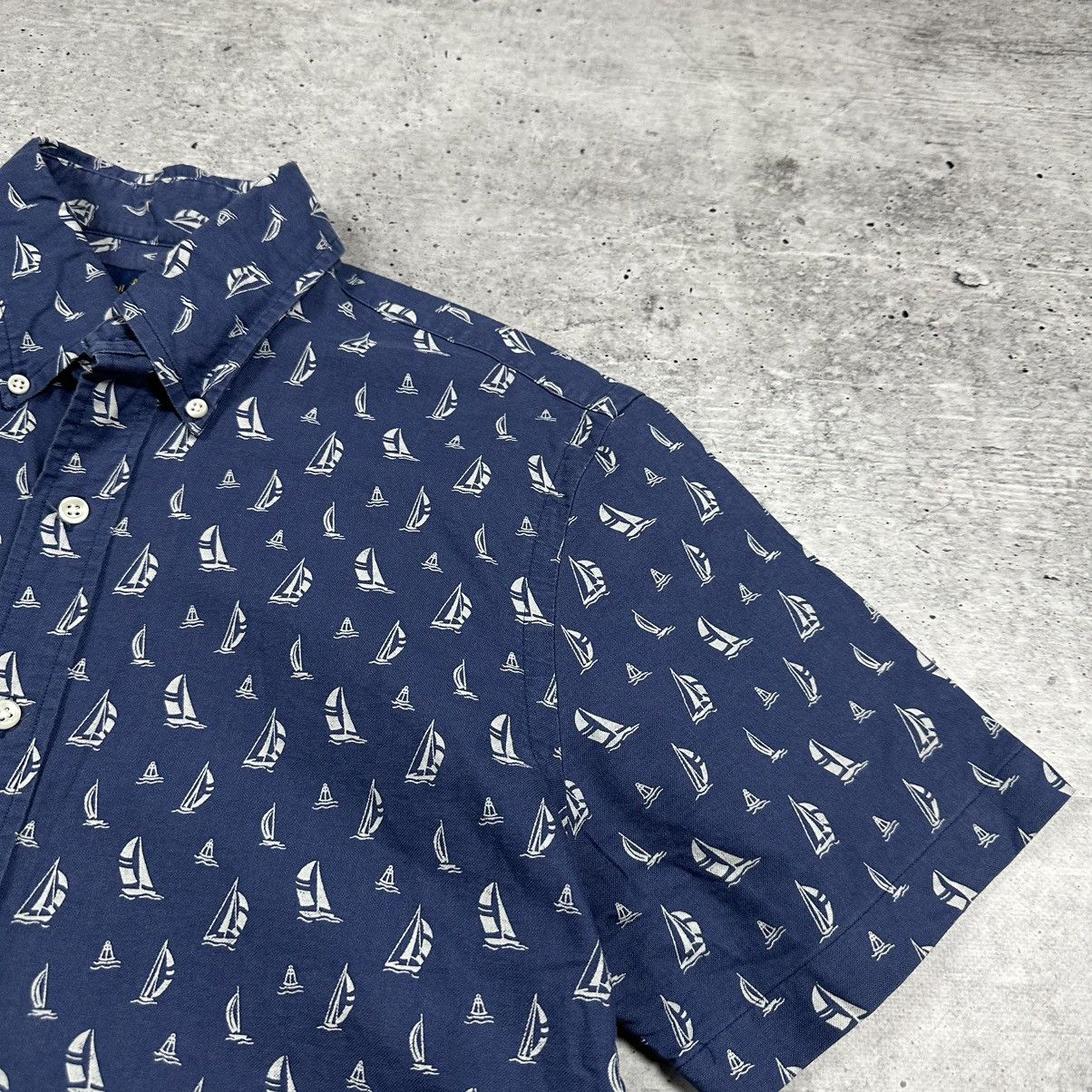 Polo Ralph Lauren Polo Ralph Lauren Yachts Short Sleeve Slim Fit Shirt Men’s Size US M / EU 48-50 / 2 - 3 Thumbnail
