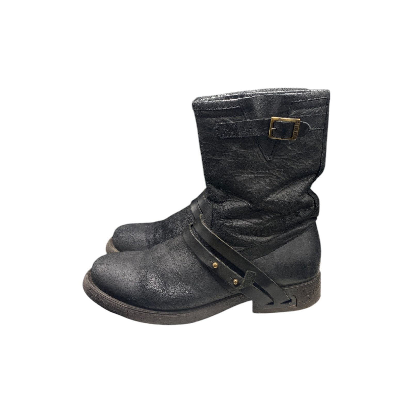 Dirk Bikkembergs Engineer Leather Strap Boots Size US 8 / IT 38 - 3 Thumbnail