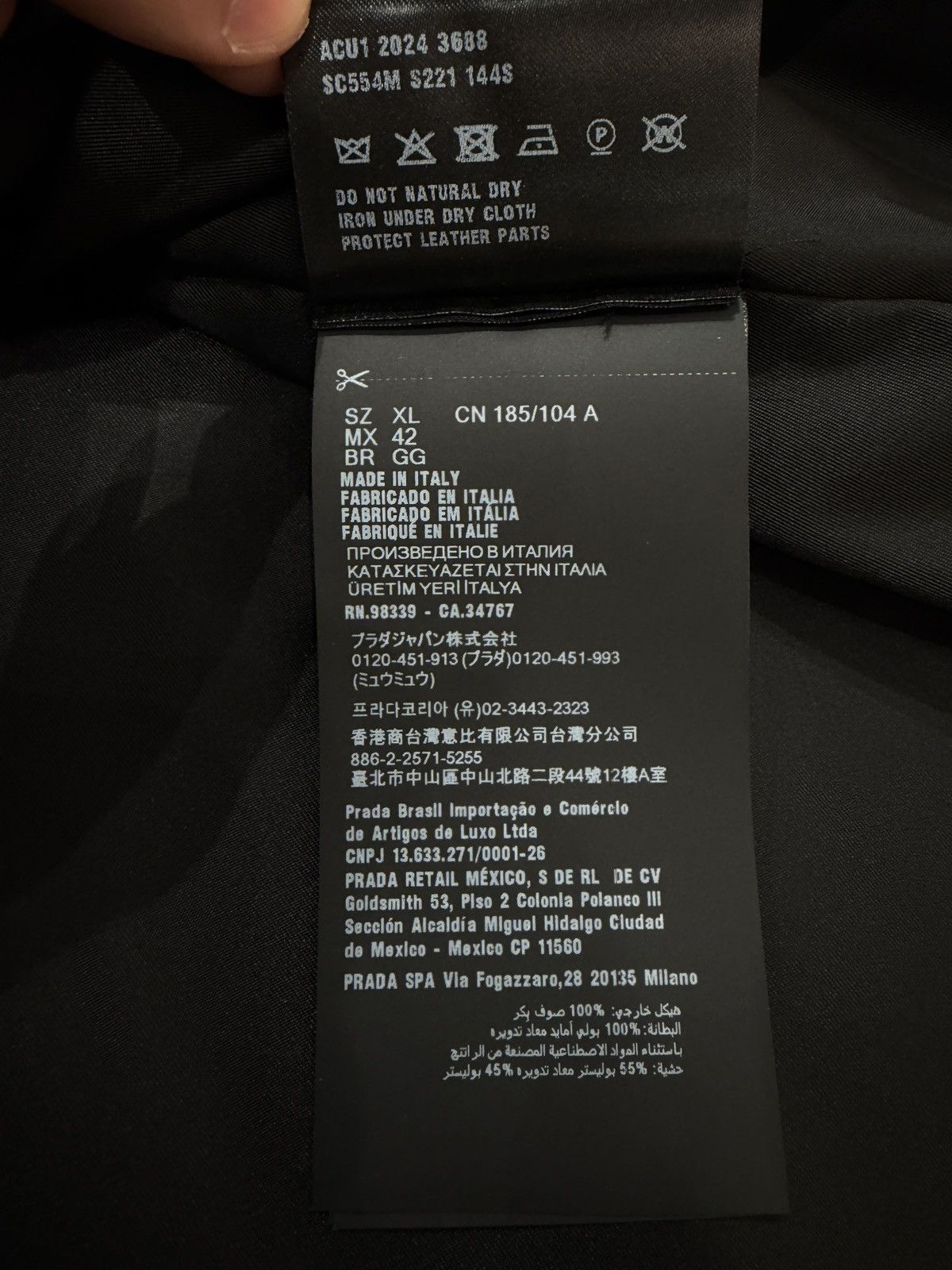 Prada Prada Wool Shirt Size US XL / EU 56 / 4 - 8 Thumbnail