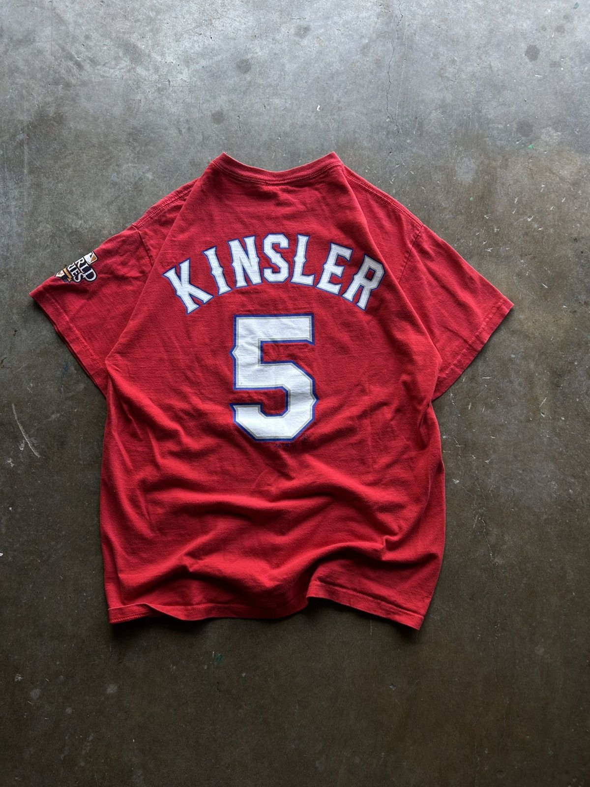 MLB Texas Rangers Kinsler #5 tee 2010 world series Size US M / EU 48-50 / 2 - 2 Thumbnail