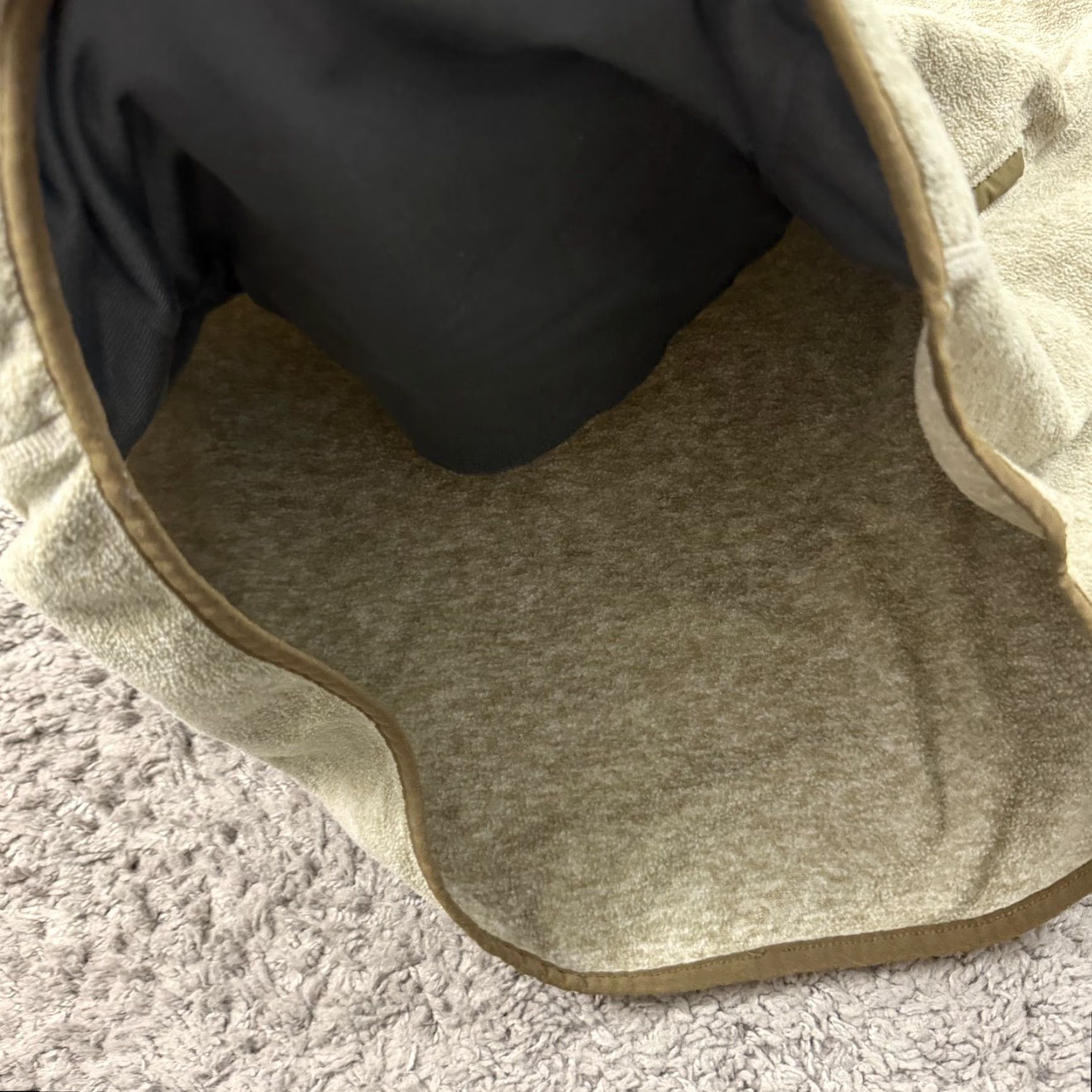 Eddie Bauer Eddie Bauer Mens Sweater Pullover M Beige Fleece Mock Neck Pocketed Casual Knit 90s? Size US M / EU 48-50 / 2 - 5 Thumbnail