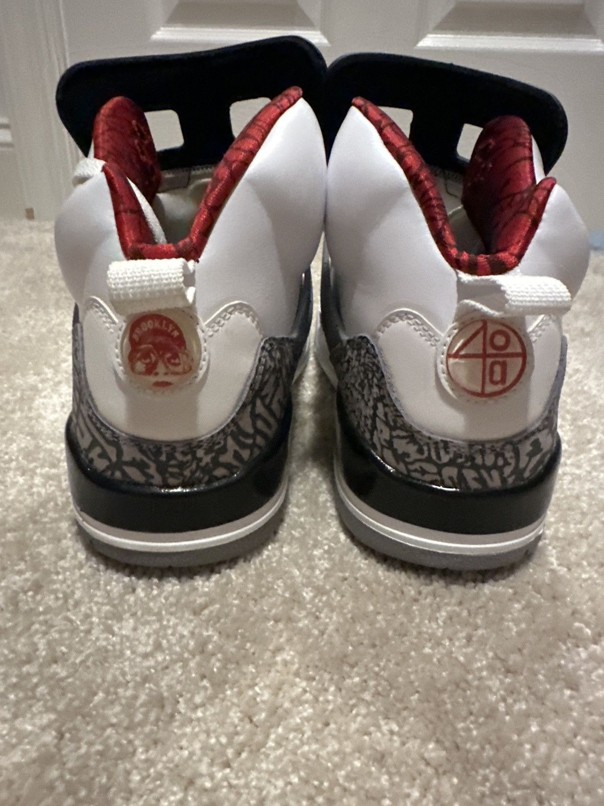 Jordan Brand Air Jordan Spizike White Cement (with polysorb soles) Size US 9.5 / EU 42-43 - 3 Thumbnail