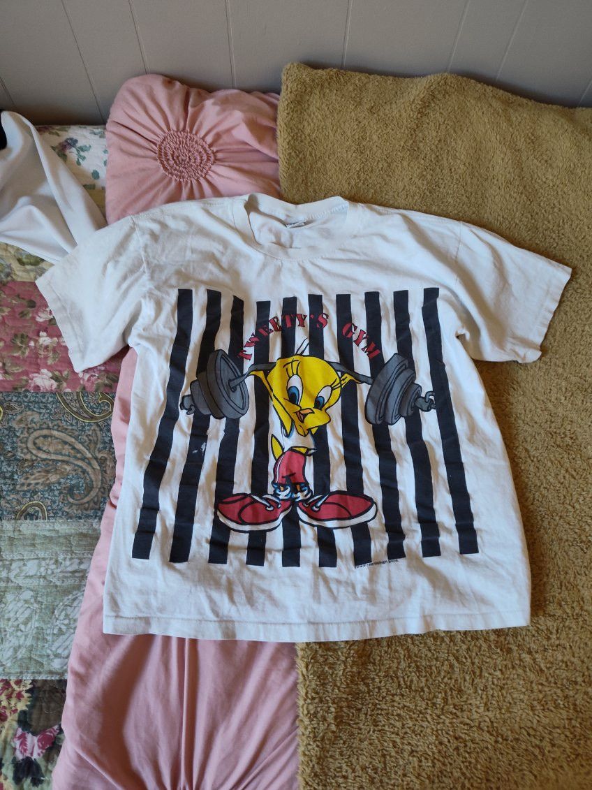 Other VINTAGE LOONEY TOONES TWEETY TEE Size US L / EU 52-54 / 3 - 1 Thumbnail