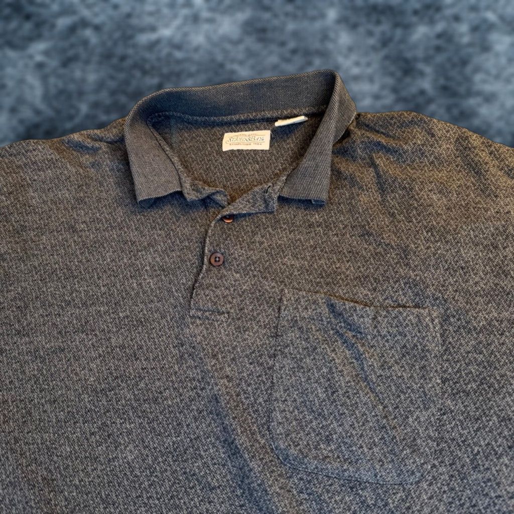 Vintage VINTAGE? No — St. John's Bay Polo Shirt Mens XL Gray Textured Short Sleeve Pocket Size US XL / EU 56 / 4 - 1 Thumbnail