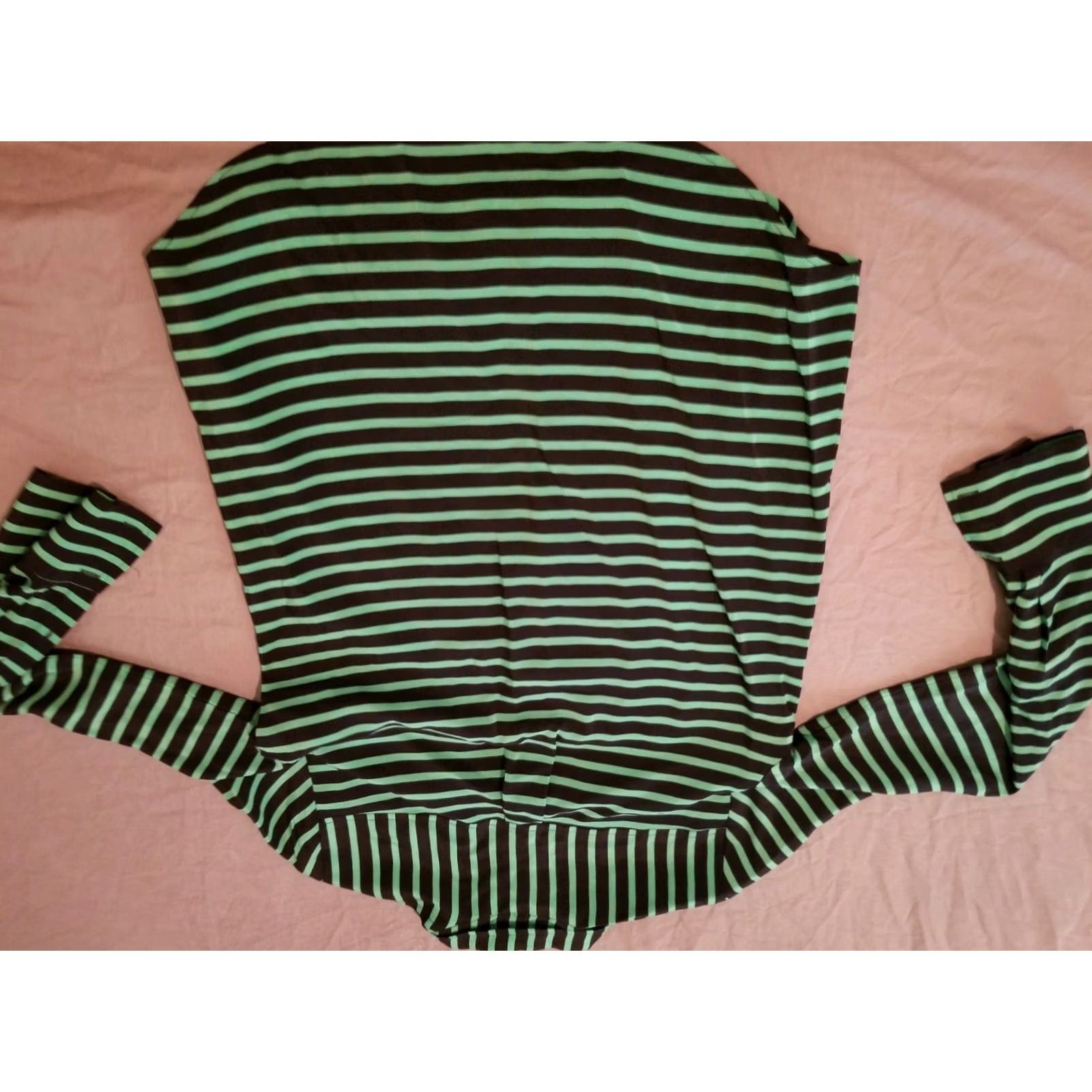 J.Crew Womens J.CREW Silk Shirt XS Green Stripes Blouse Long Sleeve Shirts Womens XS Green Striped Blouse J.CREW Silk Shirt Size XS / US 0-2 / IT 36-38 - 6 Thumbnail